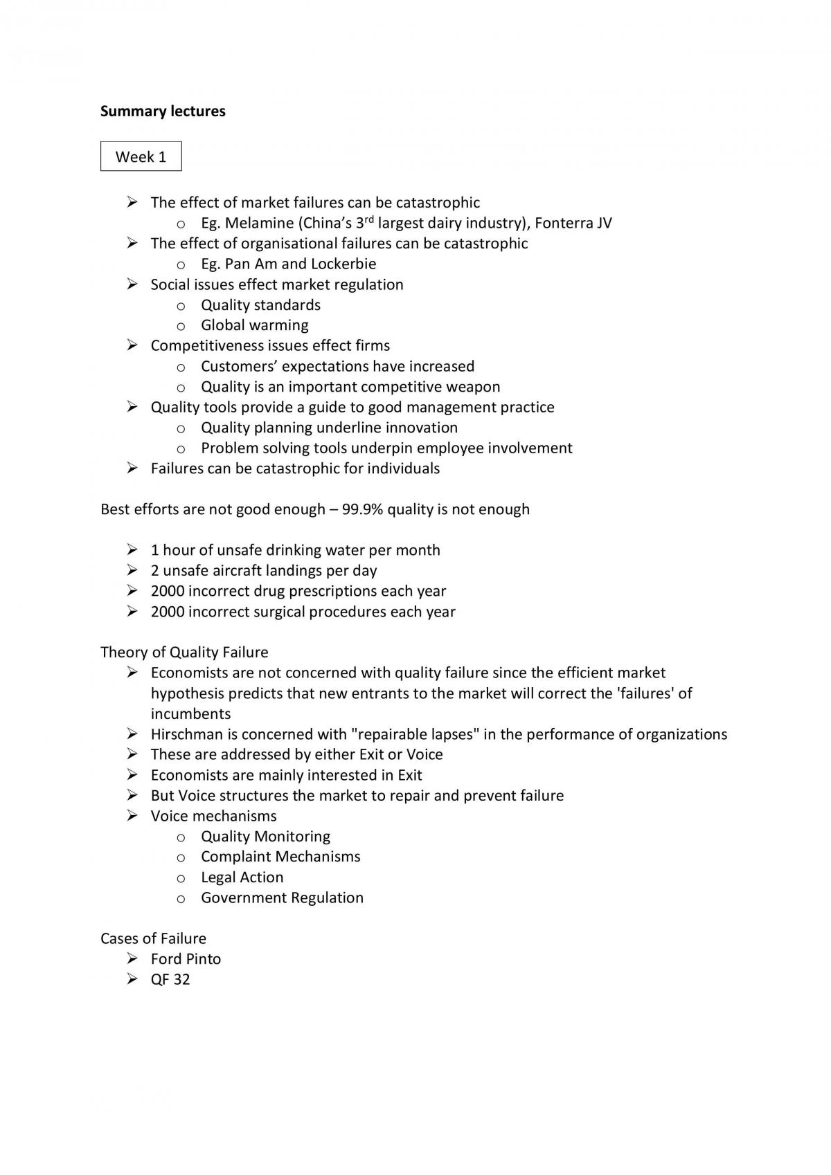 MGF2511 Summarised Notes  - Page 1