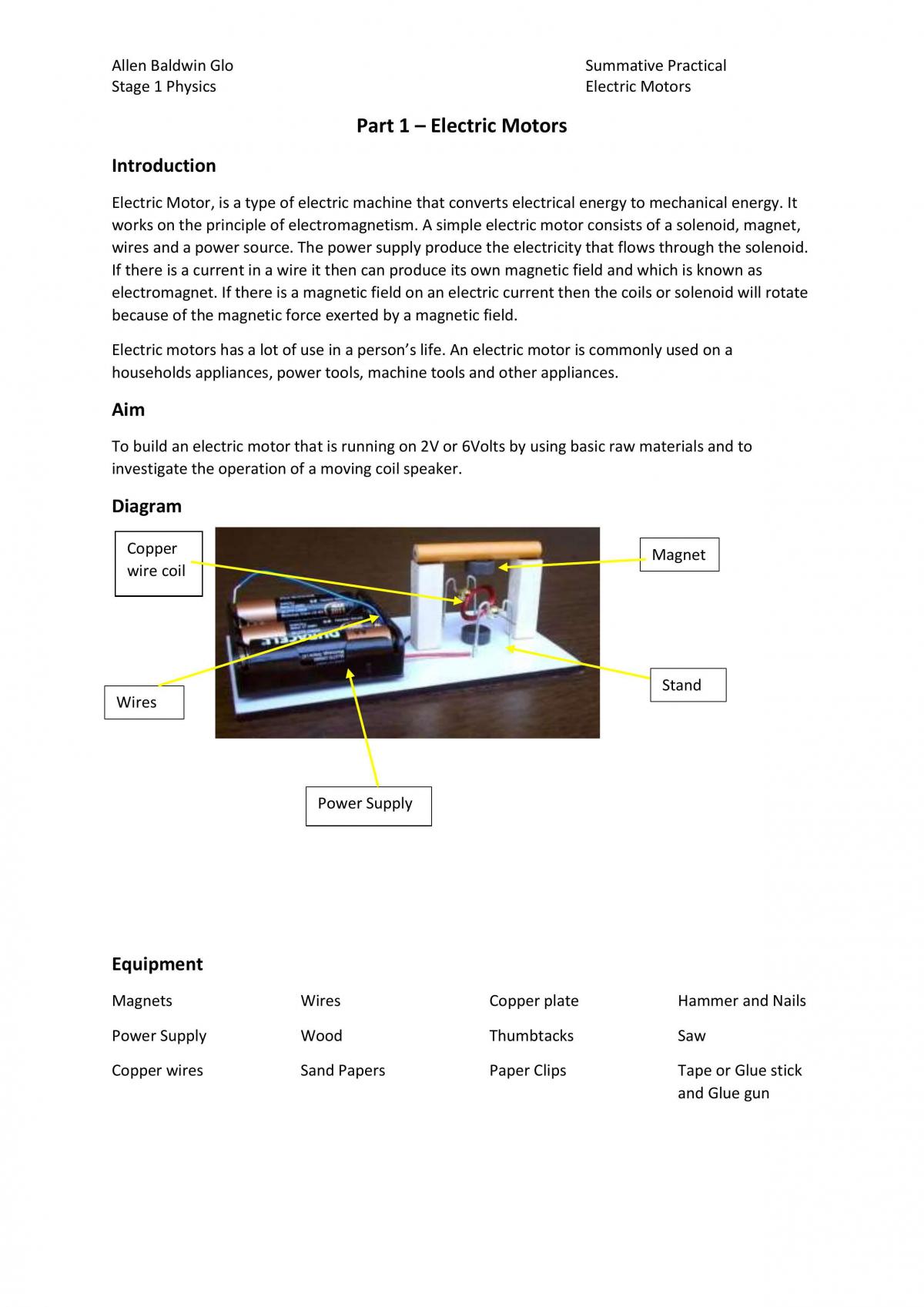 Electric Motors - Page 1