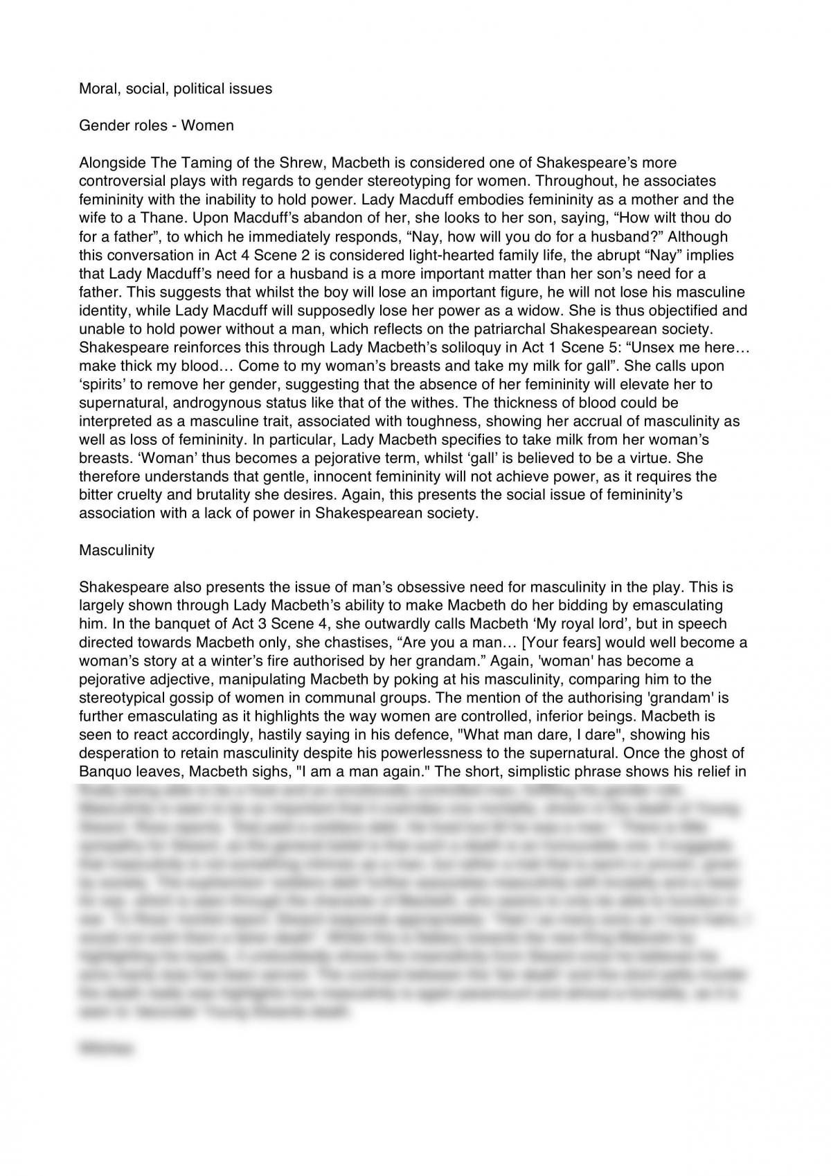 macbeth themes essay pdf