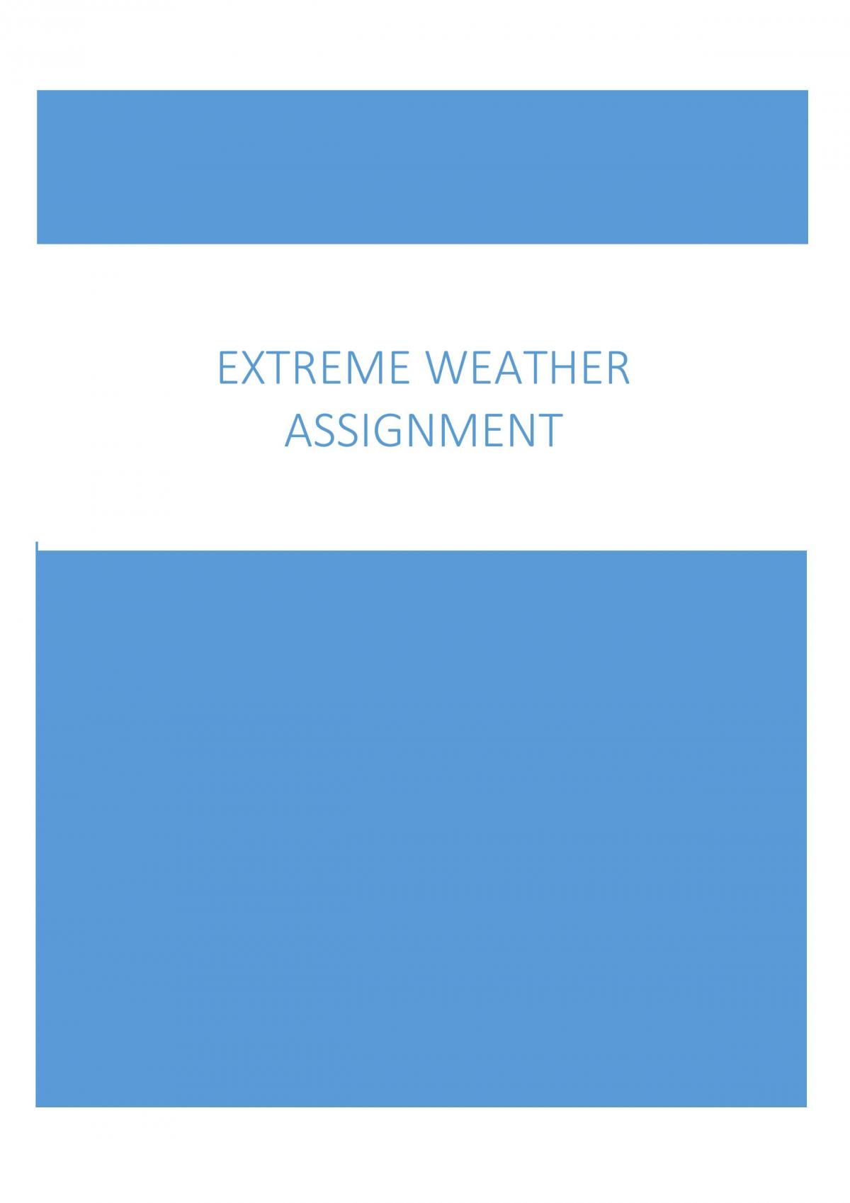 Extreme Weather  - Page 1