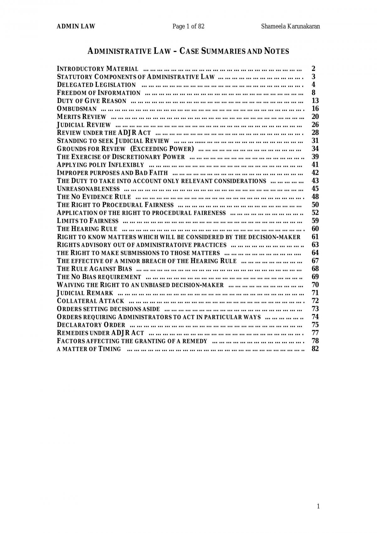 Course Notes - Page 1