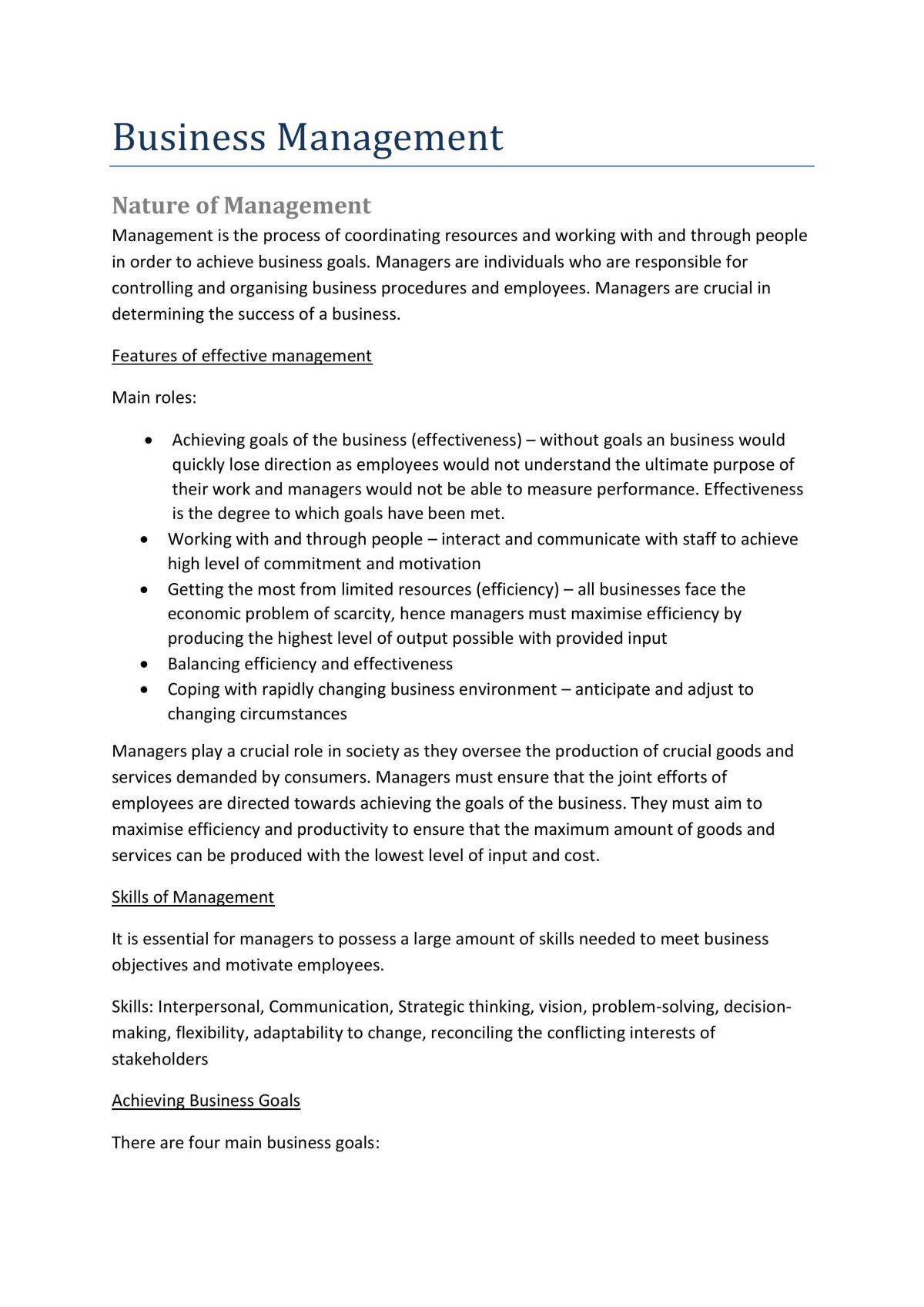 Preliminary Business Studies - Business Management | Business Studies ...