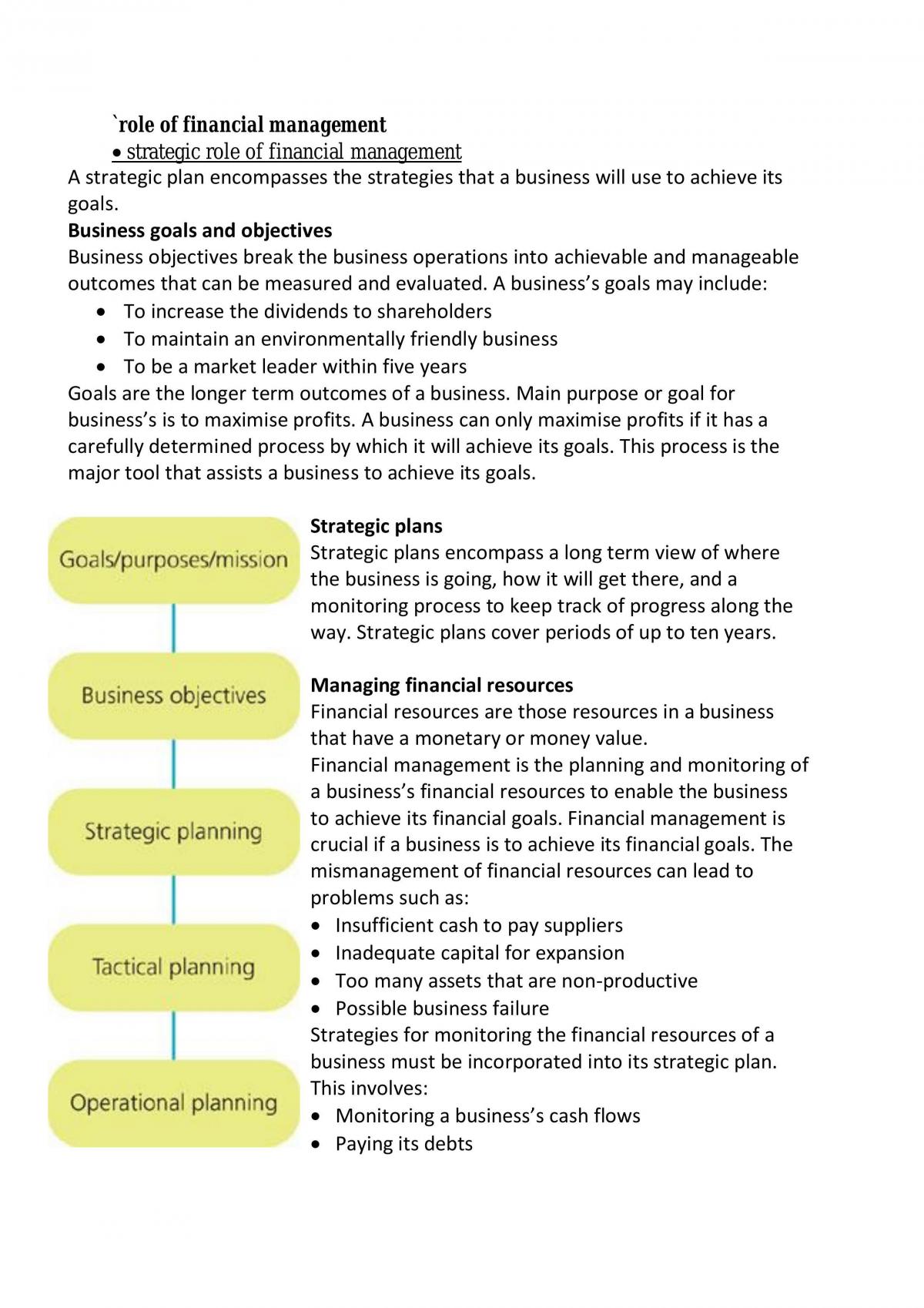 Finance Notes - Page 1