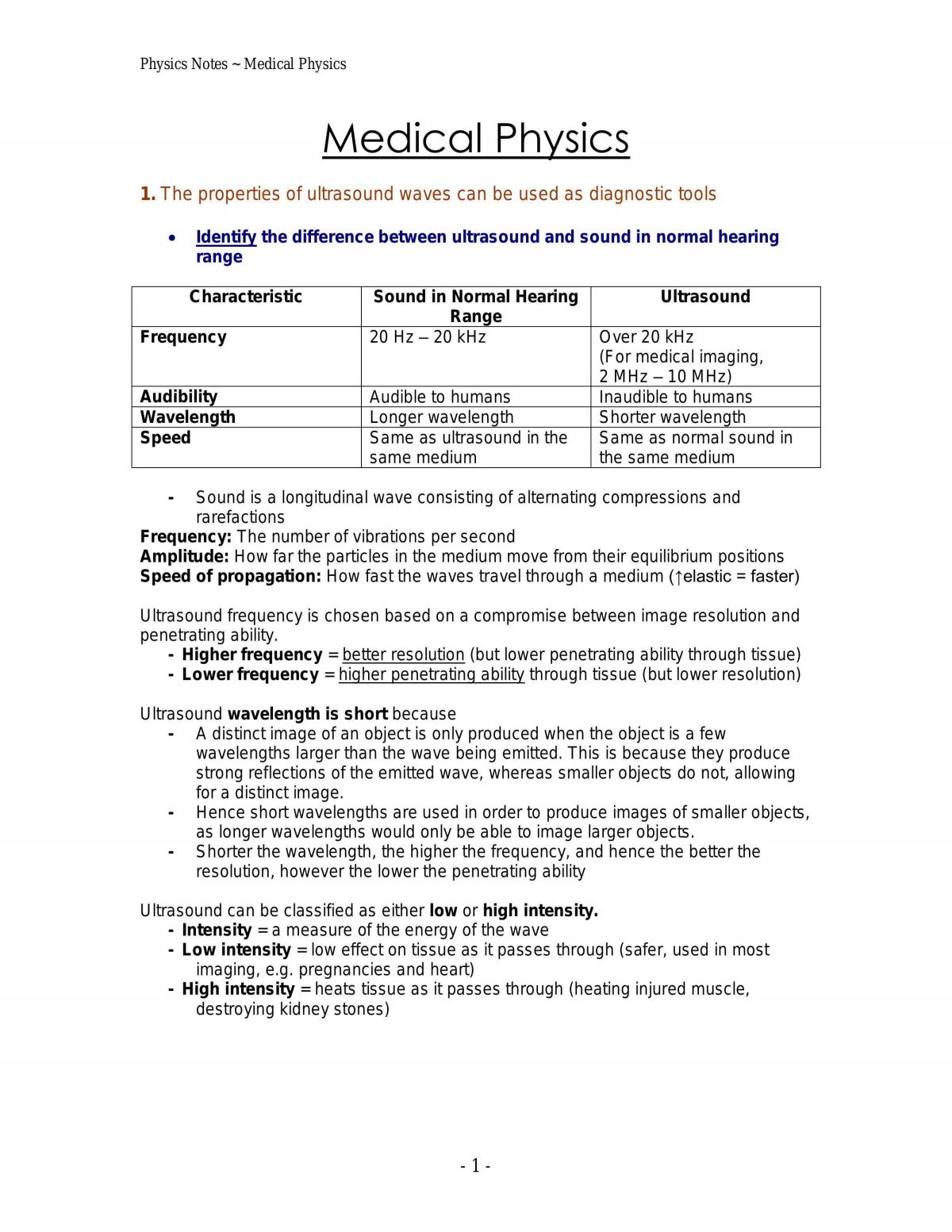 Medical Physics Topic - Page 1