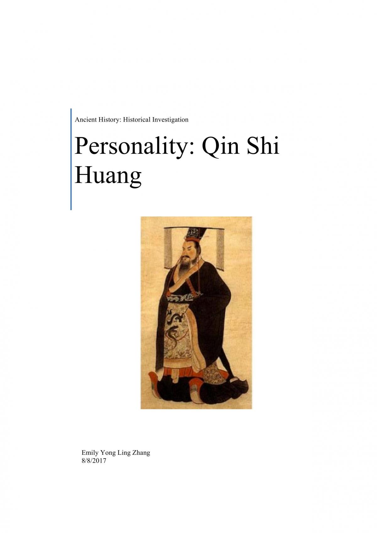 Personality Study - Page 1
