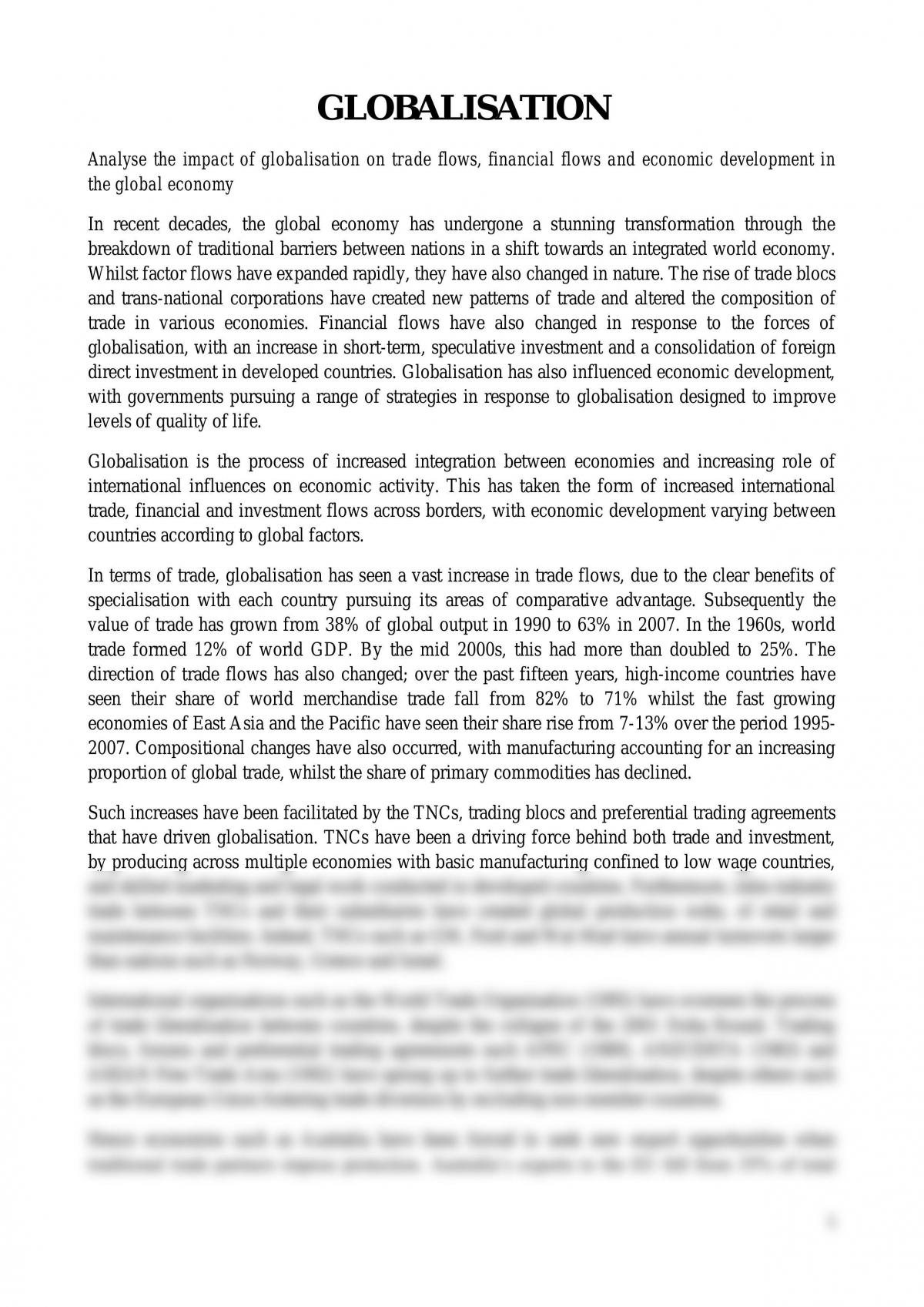 what is globalization simple essay