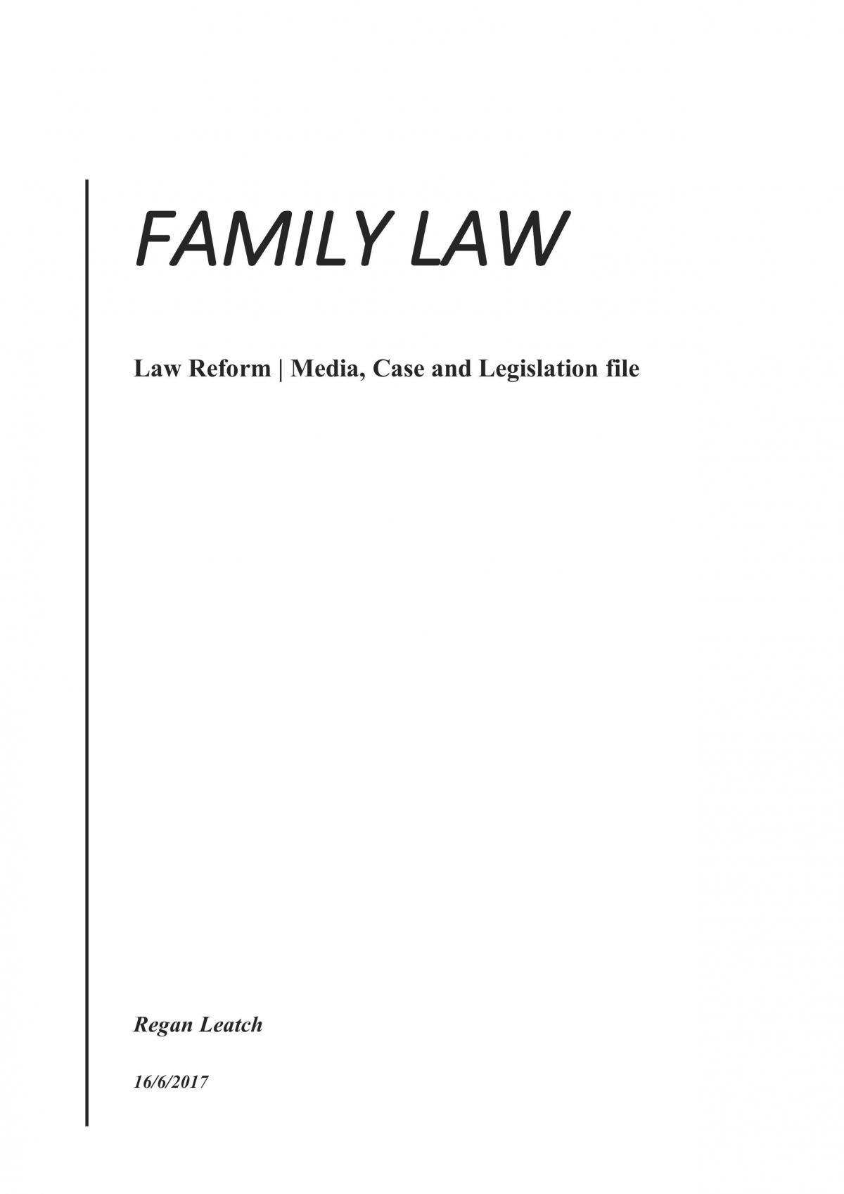 assignment on family law