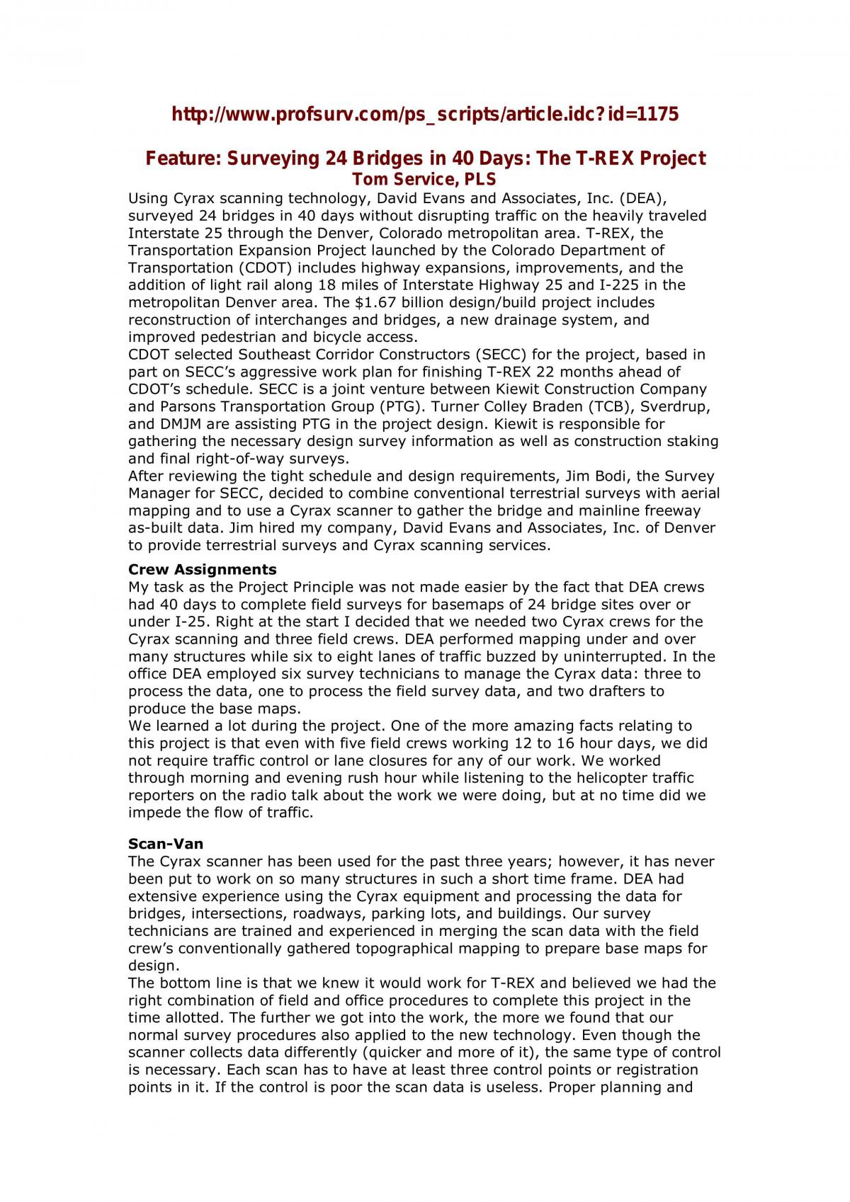Surveying-Thesis Notes - Page 1