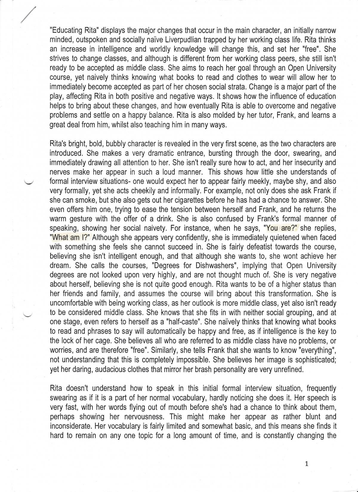 The Character of Rita - Page 1