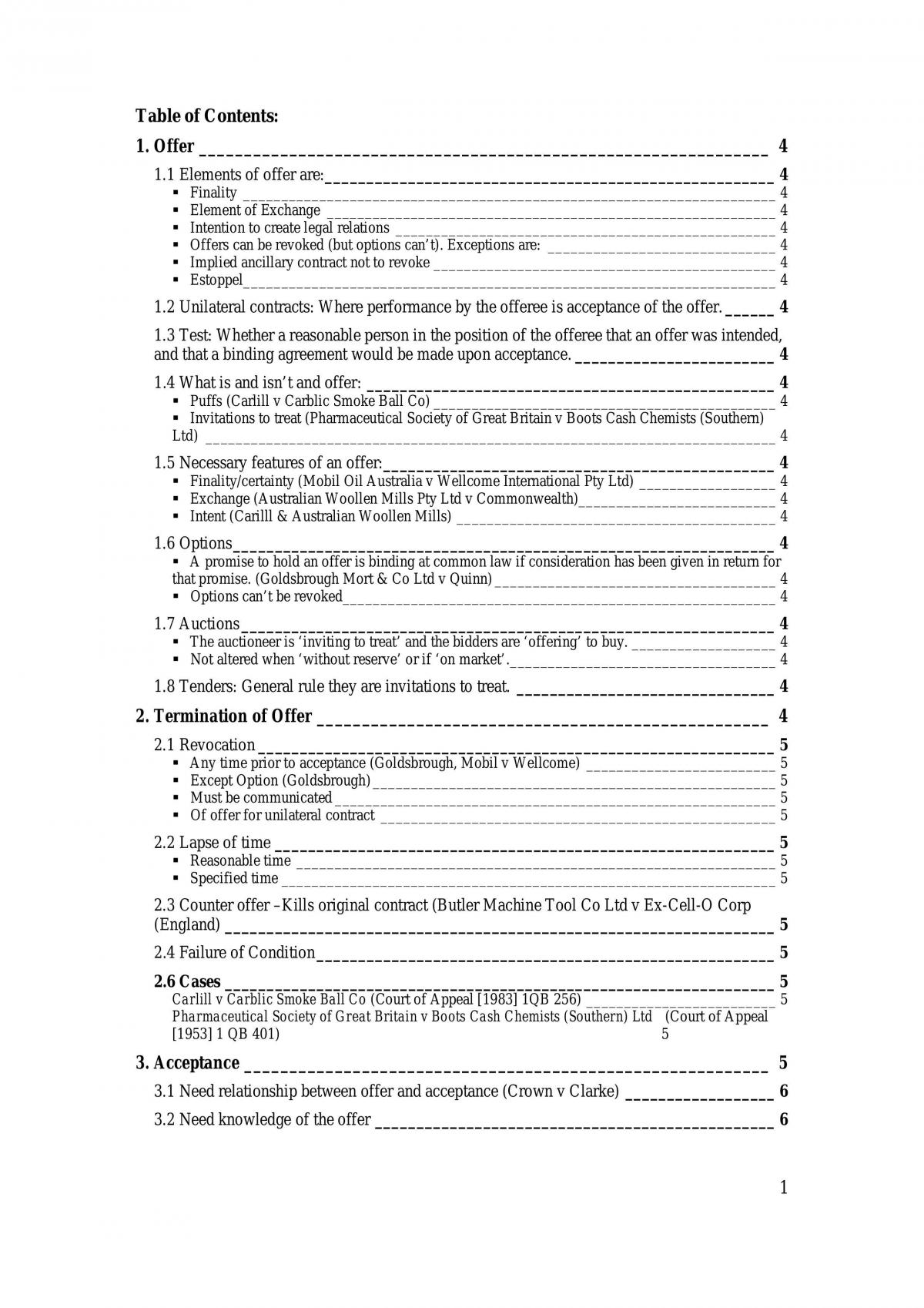 Course Notes - Page 1
