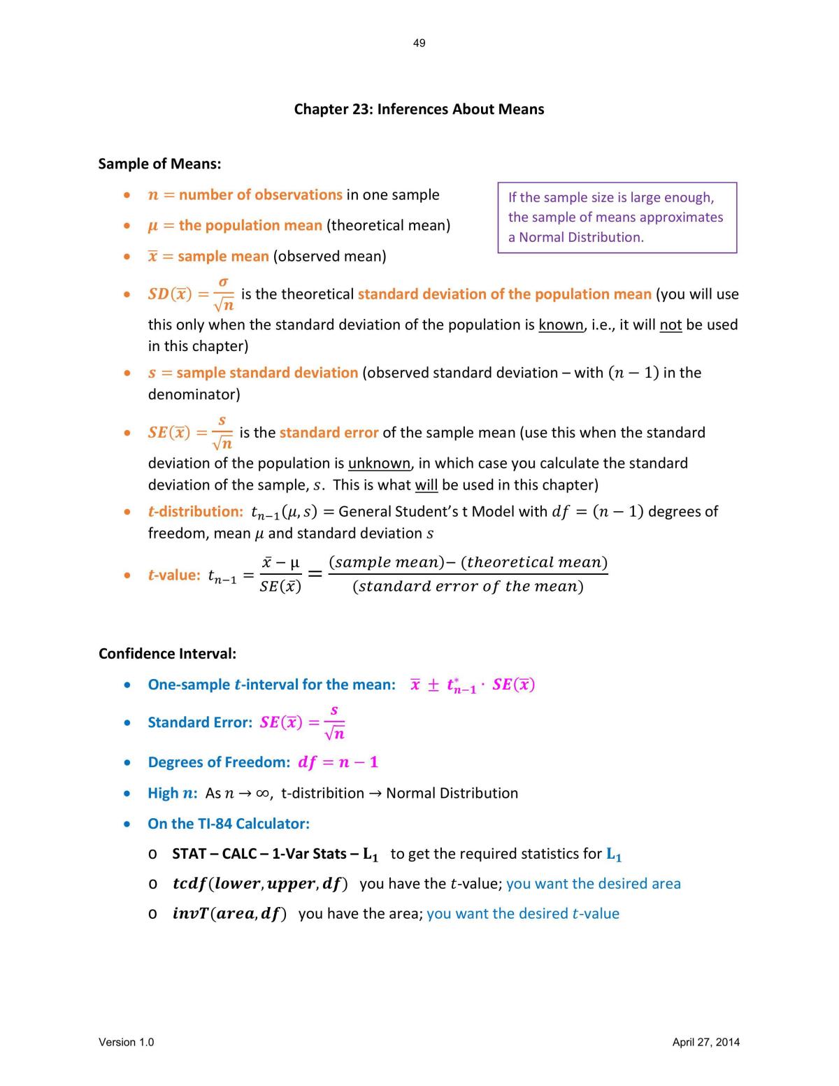 Complete Notes for AP Statistics - Page 49