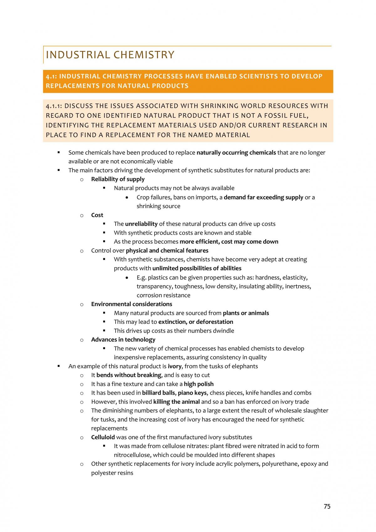 Chemistry HSC Notes - Page 75