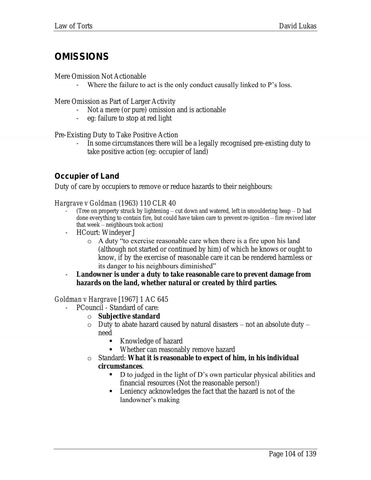 Notes for Torts Exam - Page 104