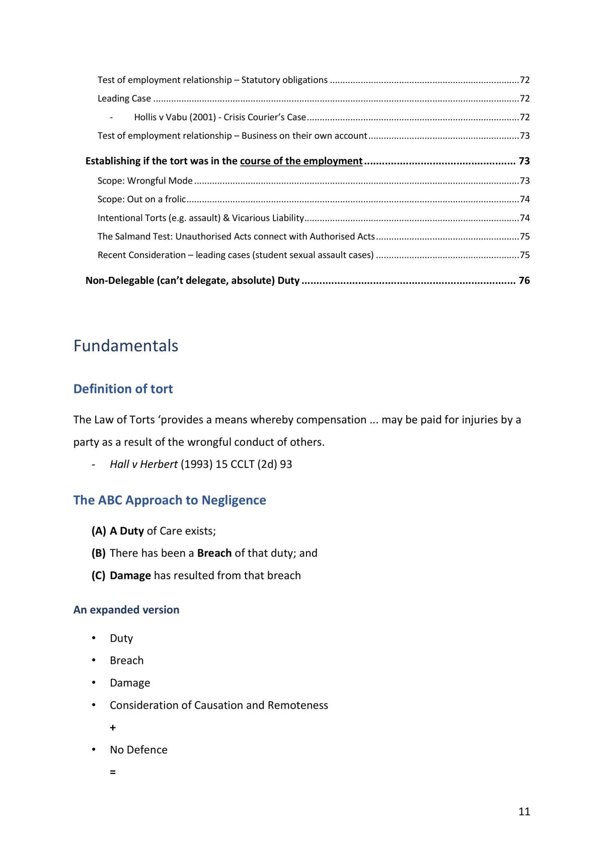 Torts Notes - Page 12