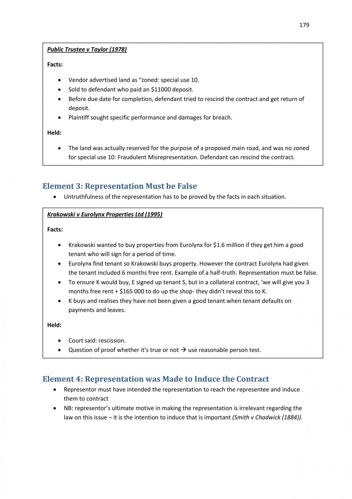 Contracts Full Exam Notes  - 358 Pages - Page 179