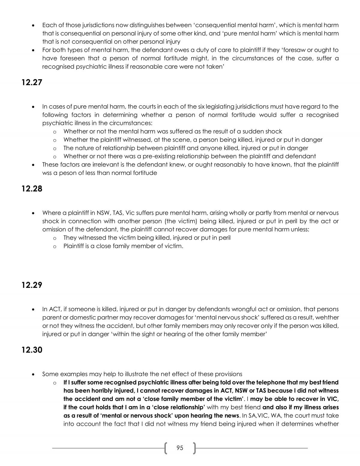 Torts Law Notes (Comprehensive) - Page 96