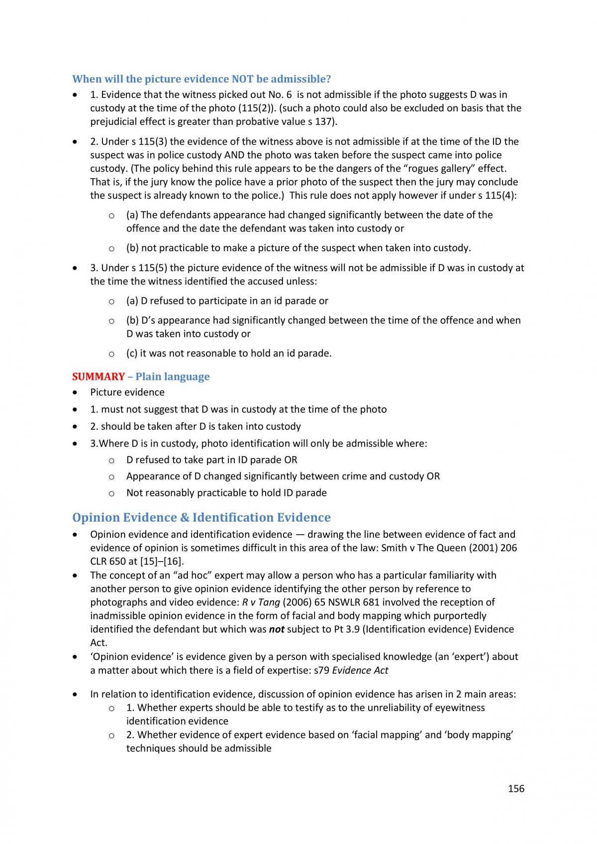 Criminal Procedure - Extensive and Thorough Notes - Page 156