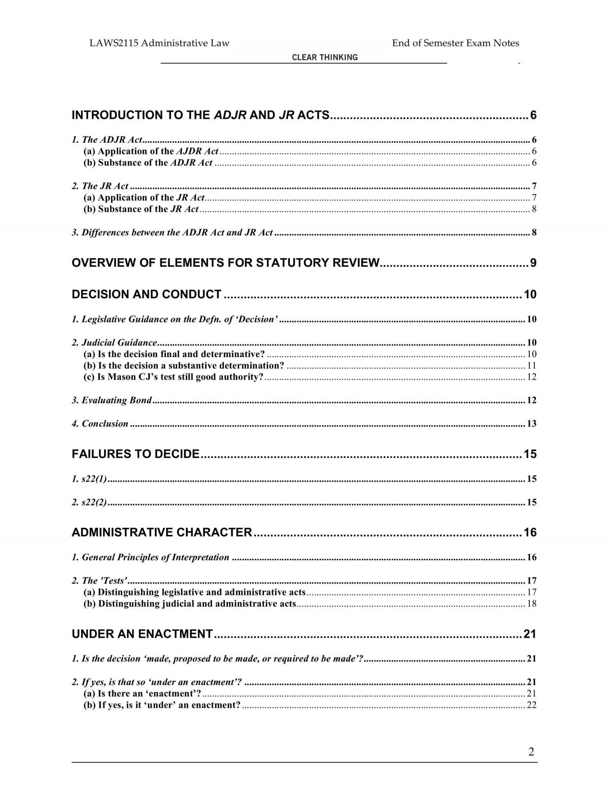 final notes for administrative law - Page 2