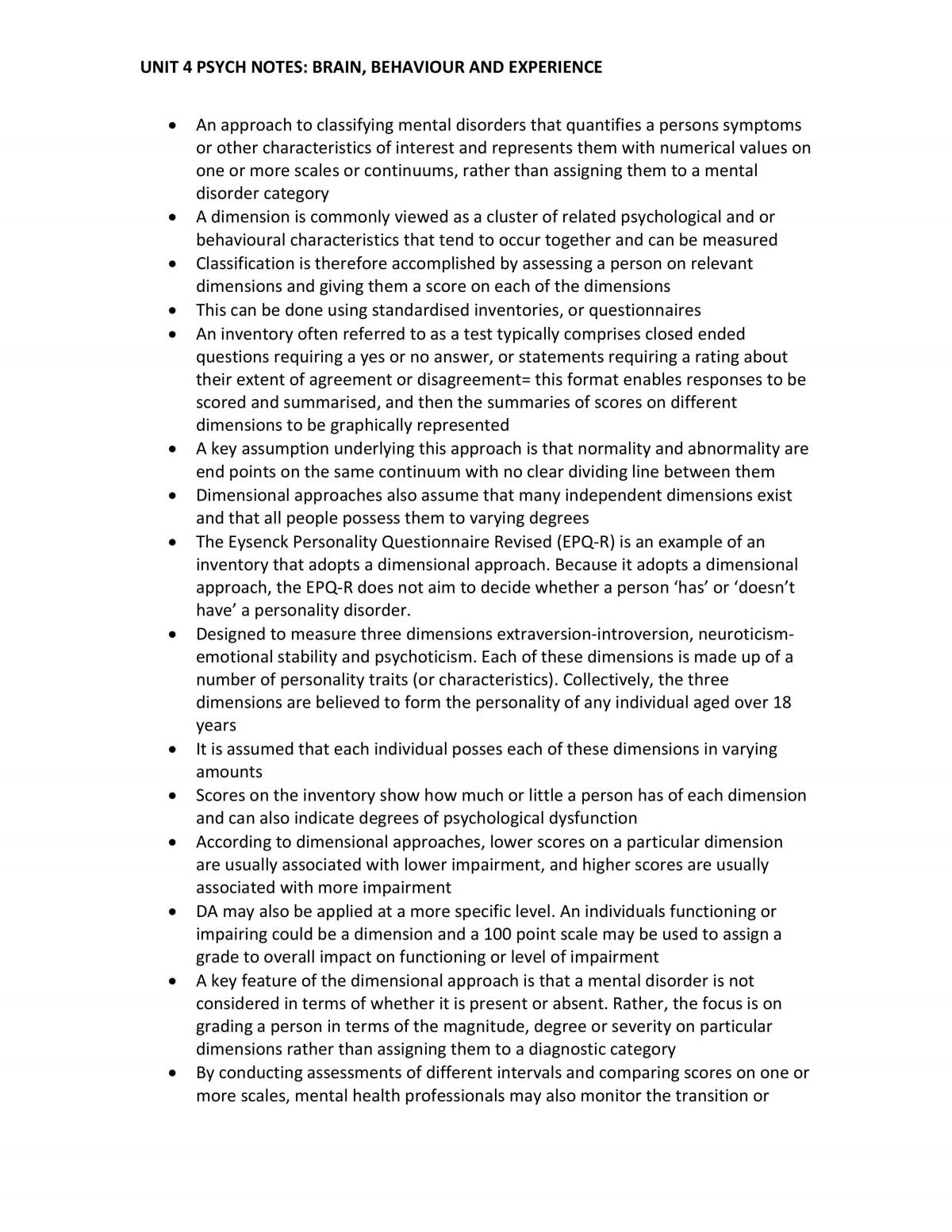 Unit 4 Psychology Notes - Page 45