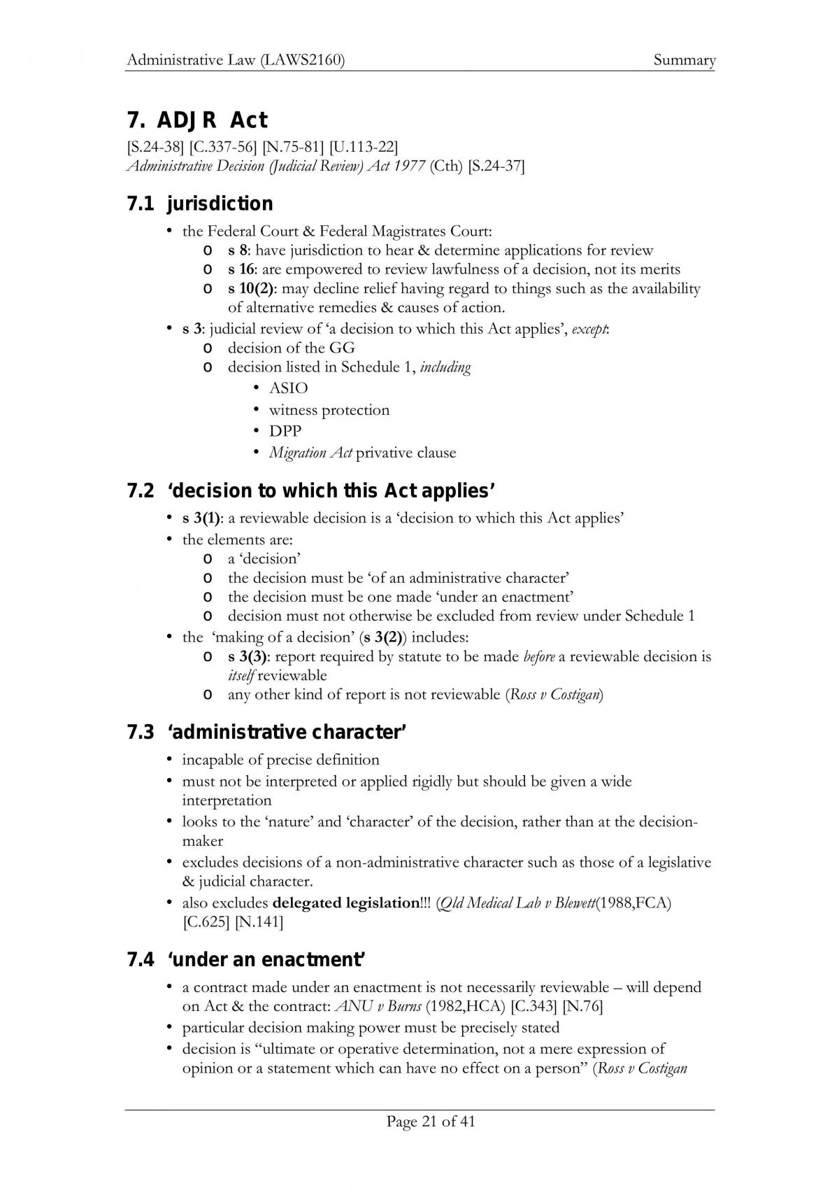 Administration Law Notes - Page 21