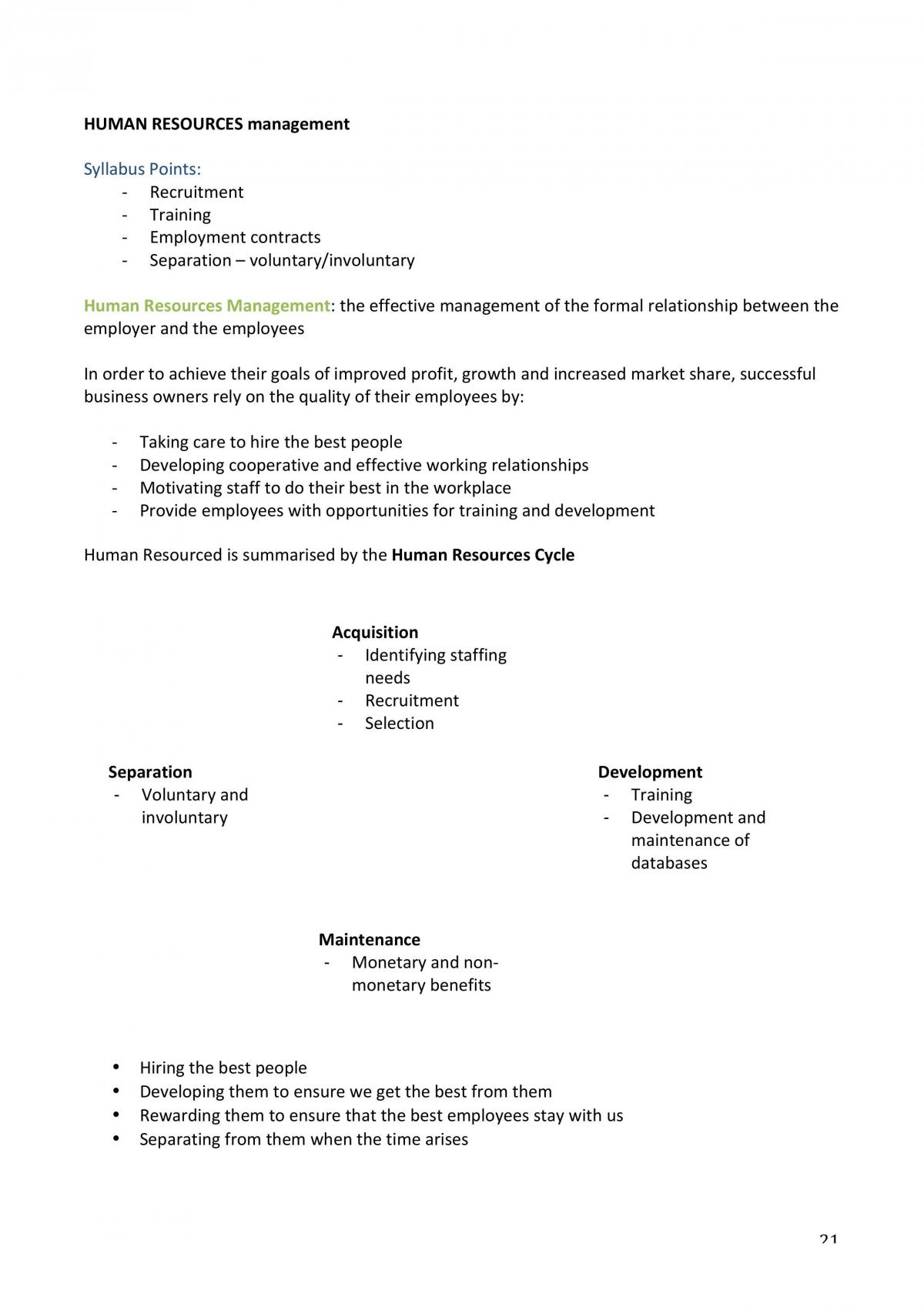 Complete Business Studies Preliminary Notes  - Page 21