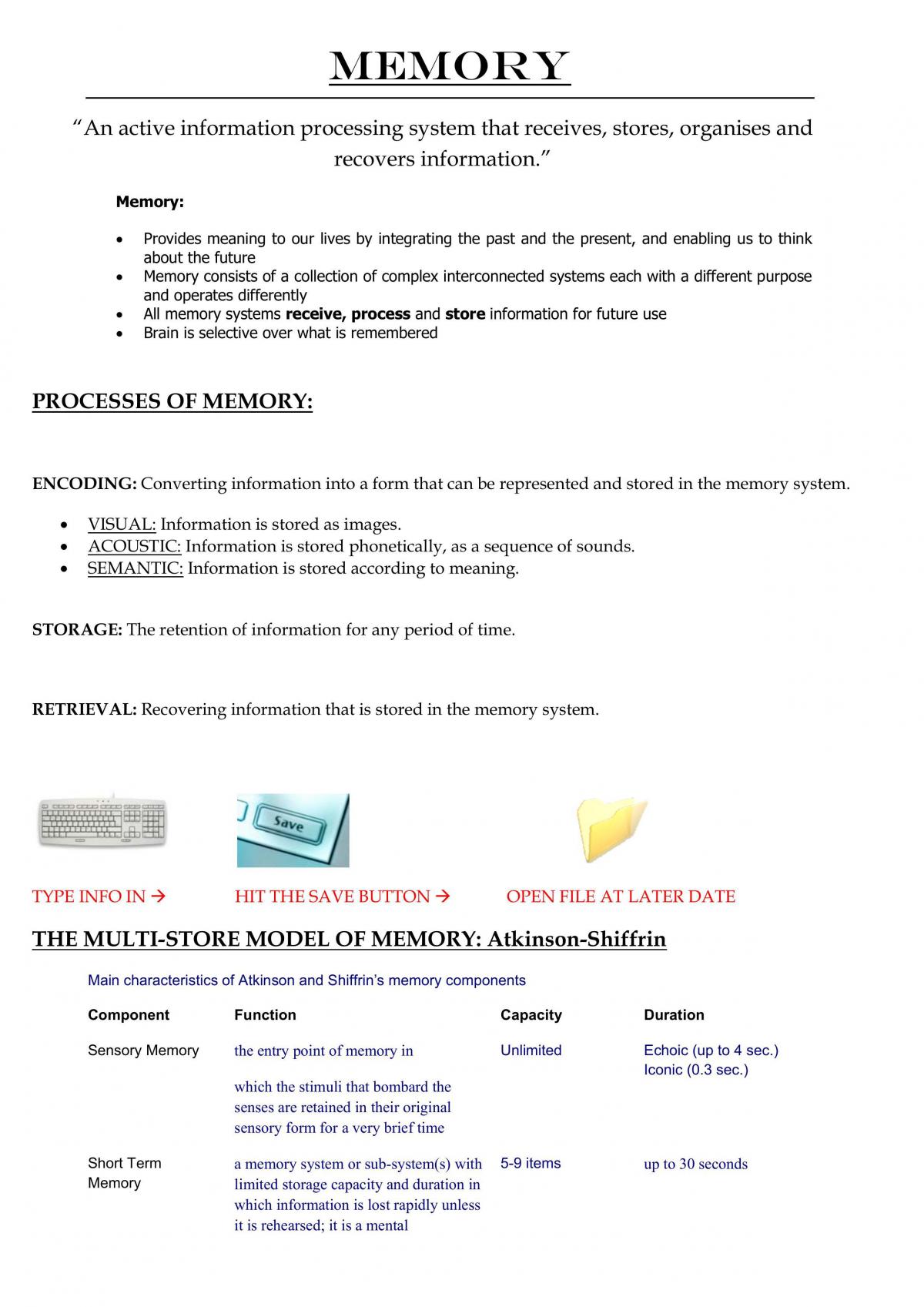 Notes for Unit 3 Psychology - Page 19