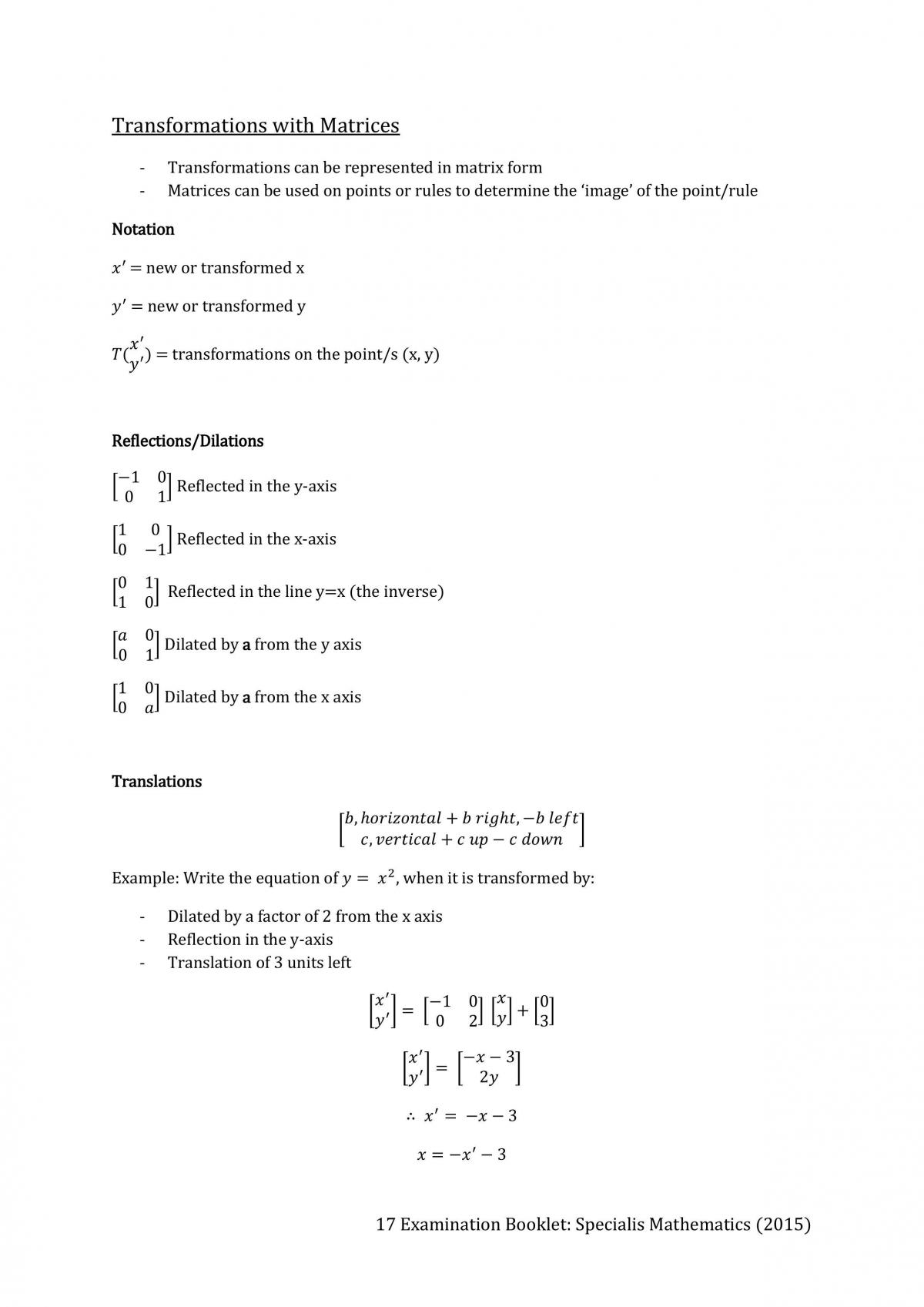 Bound Reference for Unit 1 Specialist Mathematics - Page 18