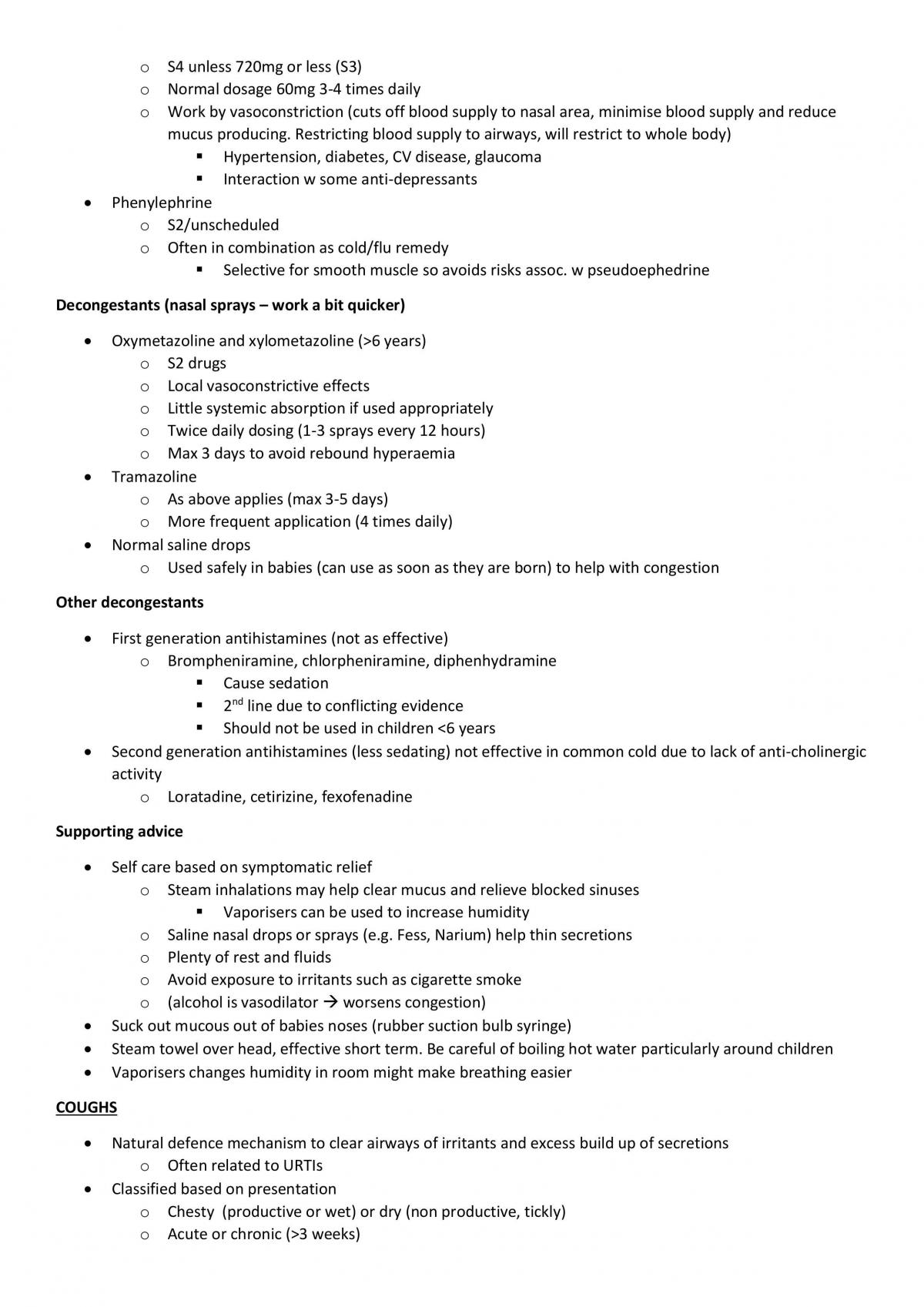 Gastro and Respiratory Health Study Notes - Page 12
