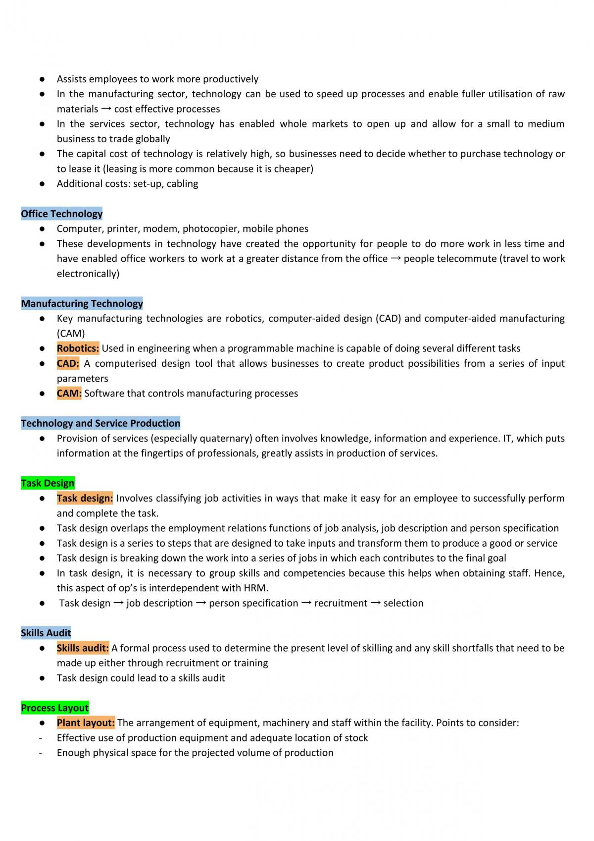 Business Studies - Operations Complete Study Notes - Page 15