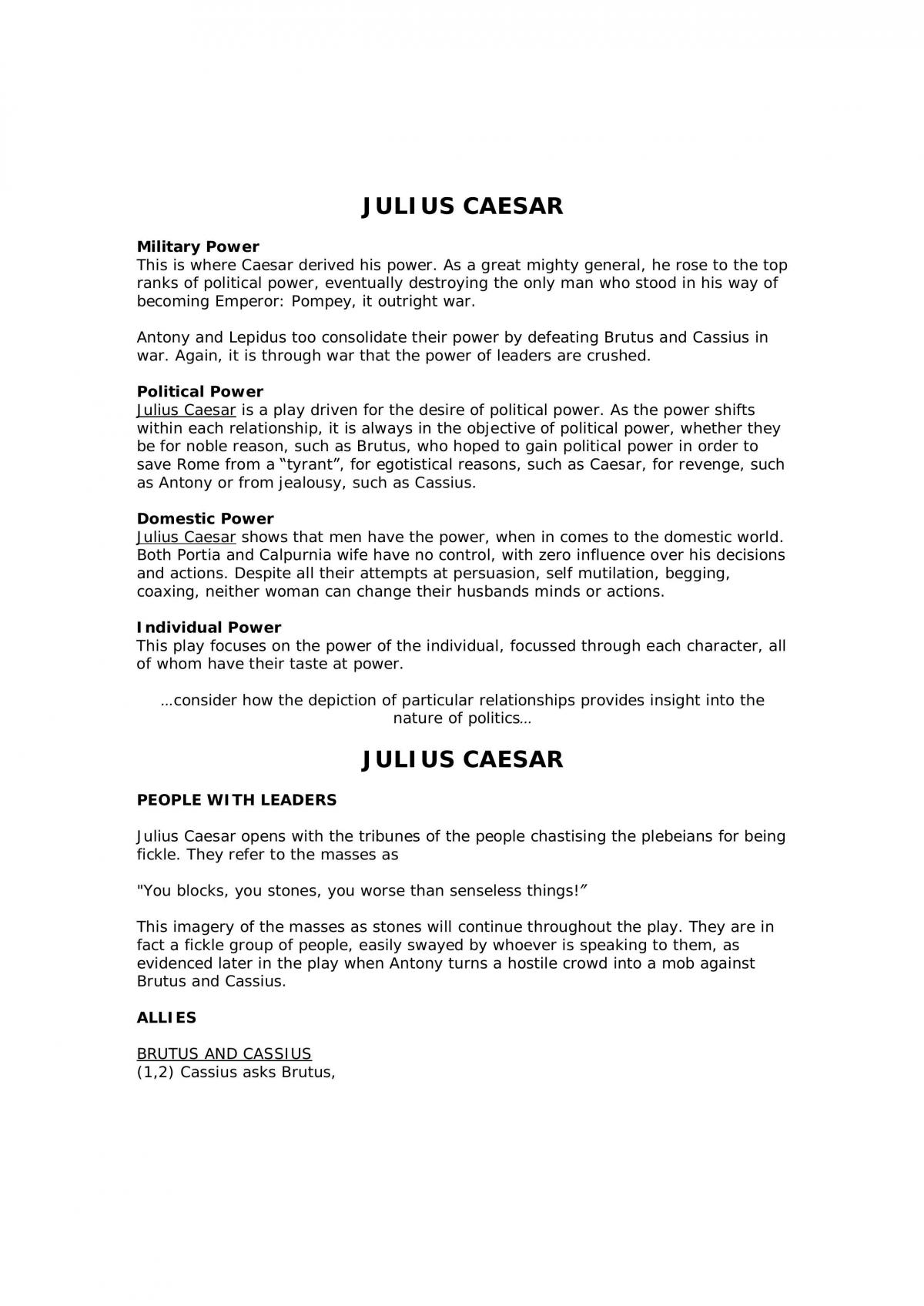 Julius cesar study guide - Page 14