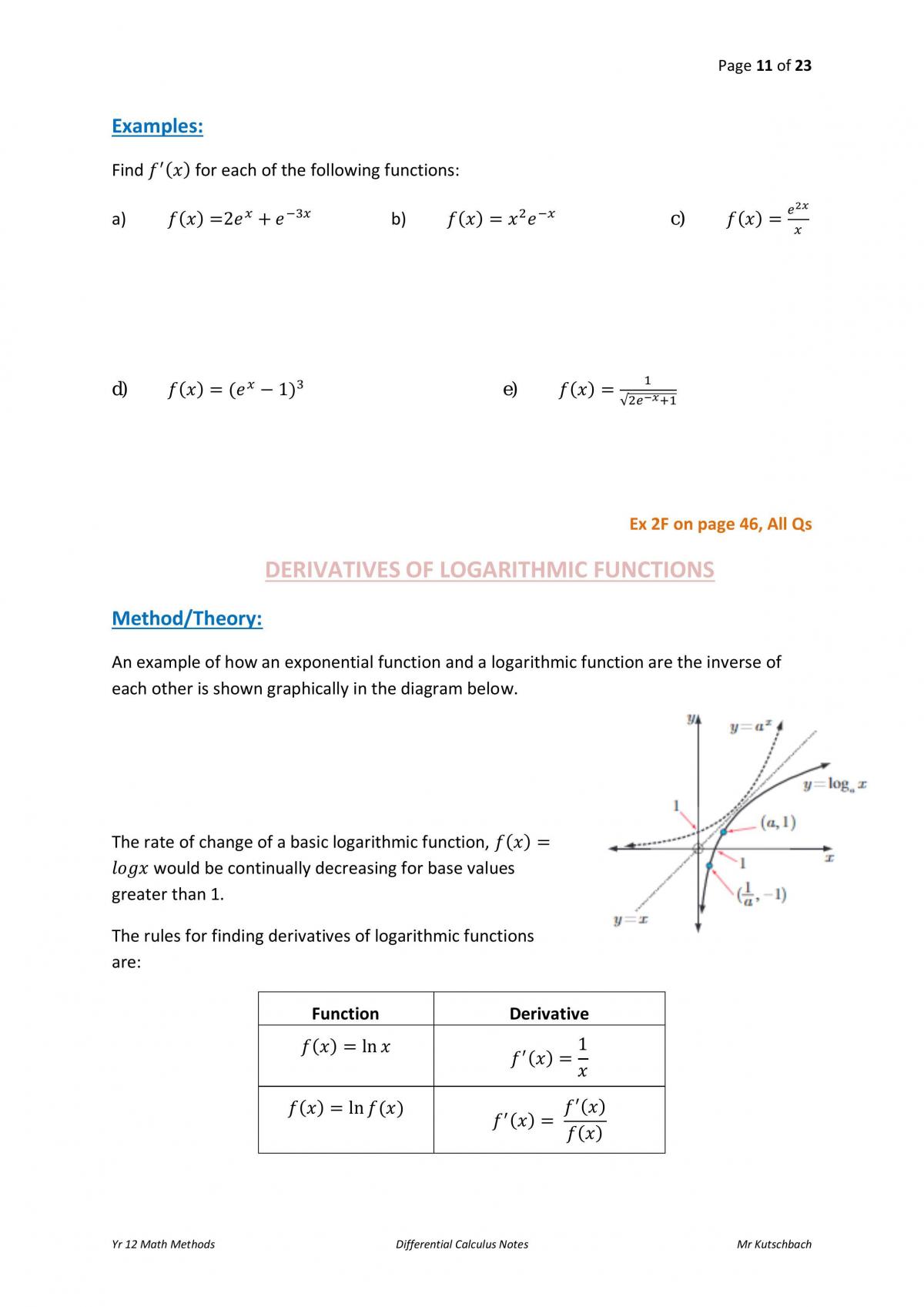 Differential Calculus Notes - Page 11