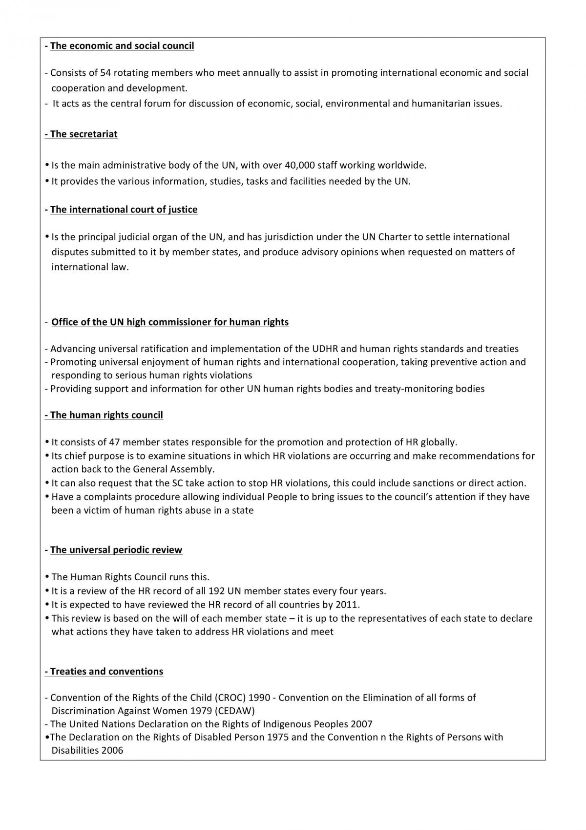 Full Human Rights Notes  - Page 10