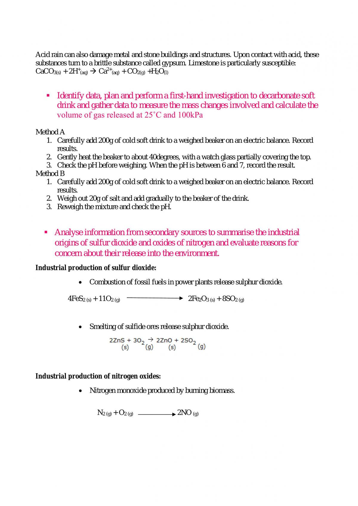 Acidic Environment Notes - Page 12