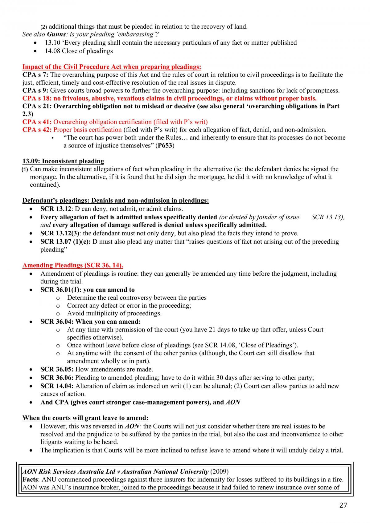 Dispute Resolution Exam Notes - Page 27