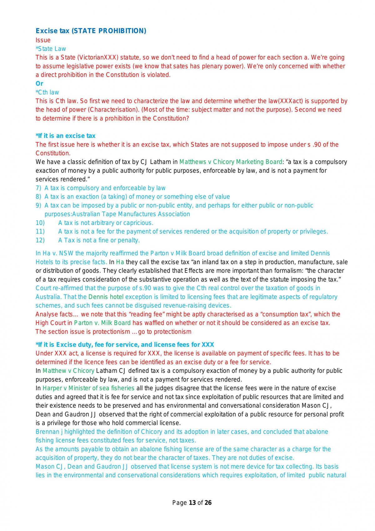 Constitutional Law Exam Notes - Page 13