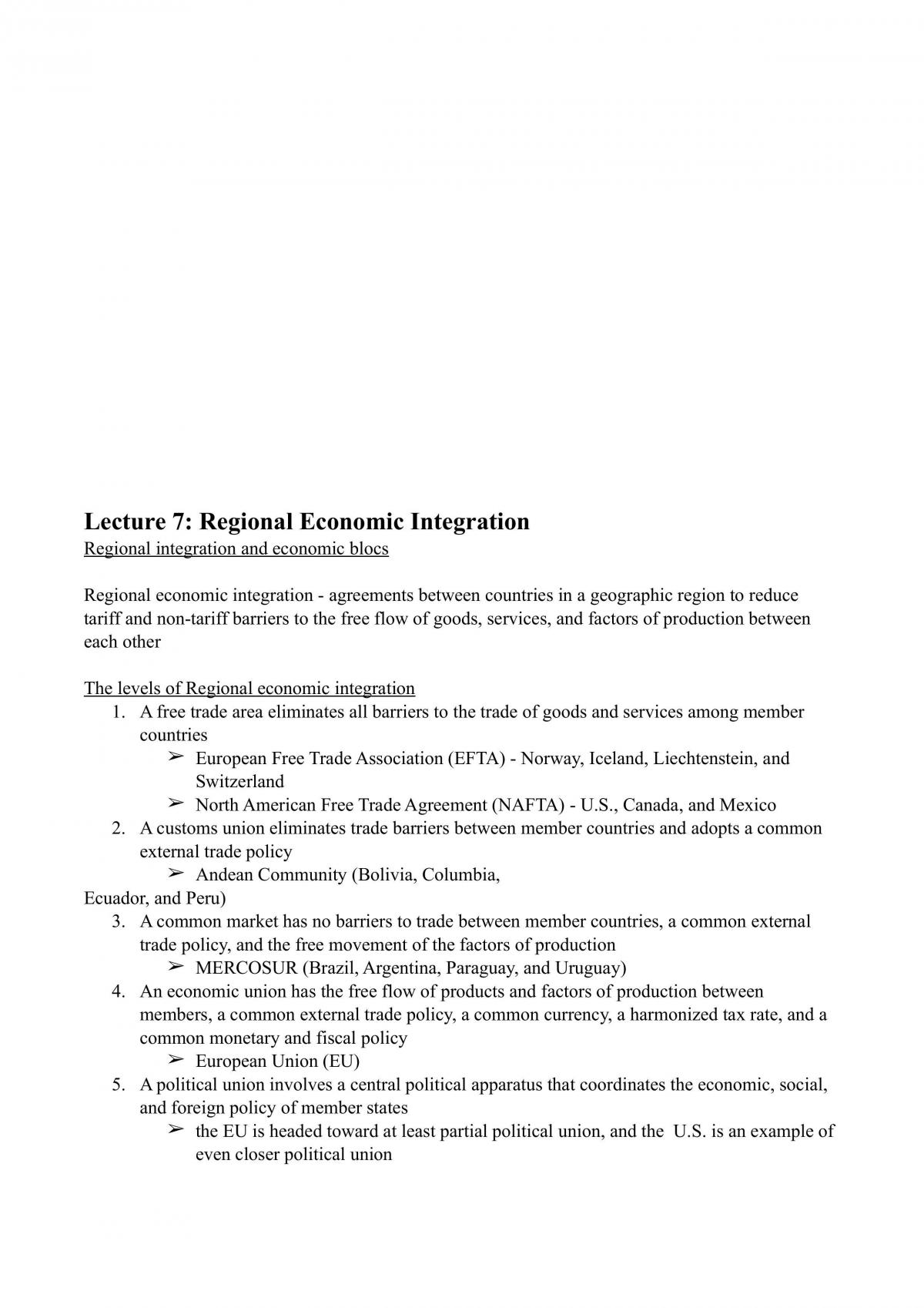 Detailed Notes for Introduction to Global Business - Page 32