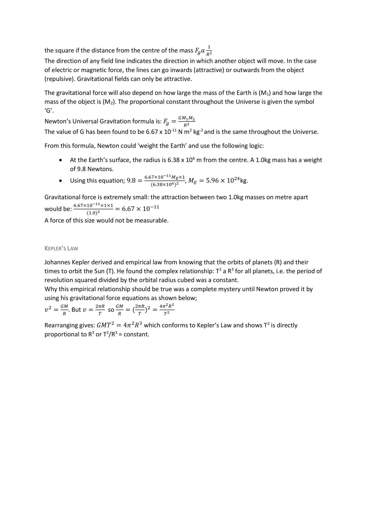 Unit 3 Notes: Gravity & Motion, Electromagnetism - Page 12