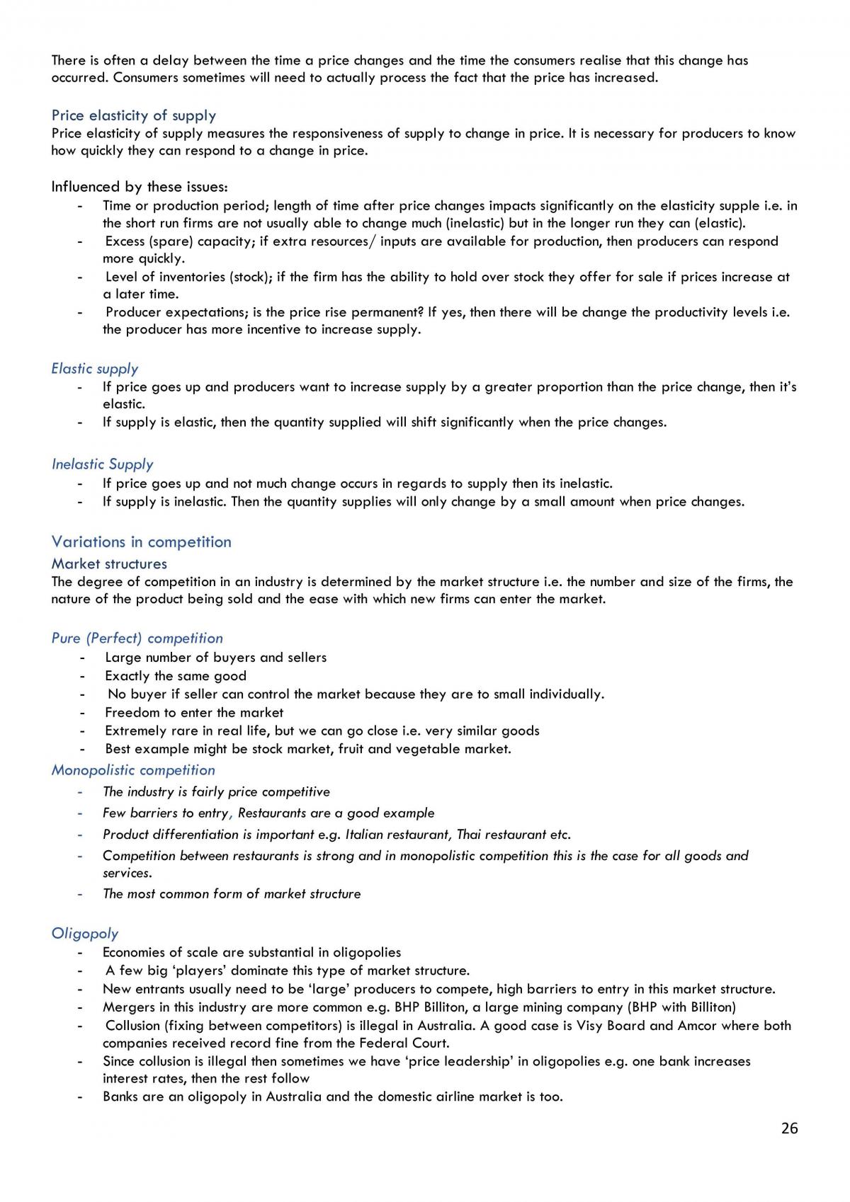 HSC Economics Notes 2018 Syllabus - Page 26