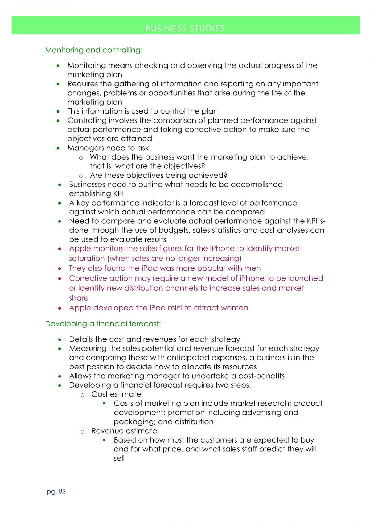 Business Study Complete Study Notes (all topics) - Page 82
