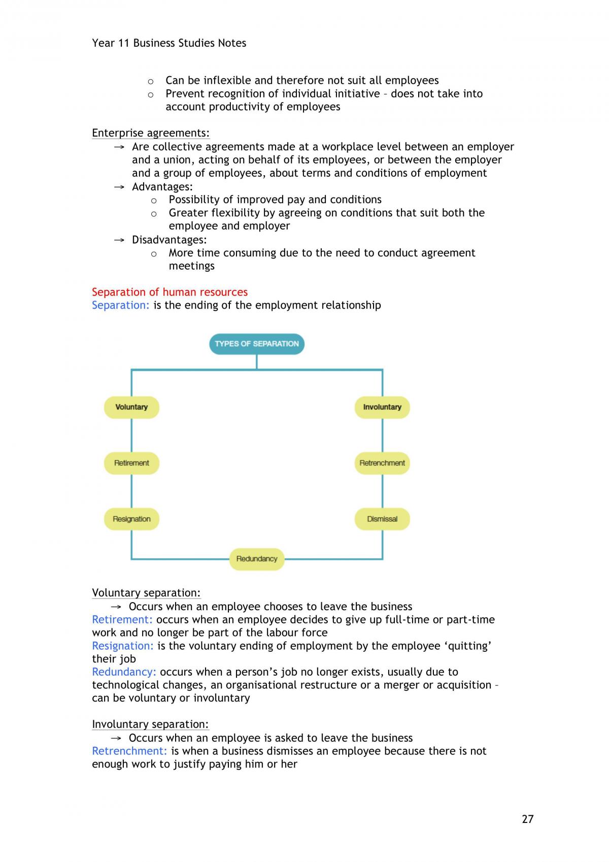 Year 11 (Preliminary) Business Studies Notes  - Page 27