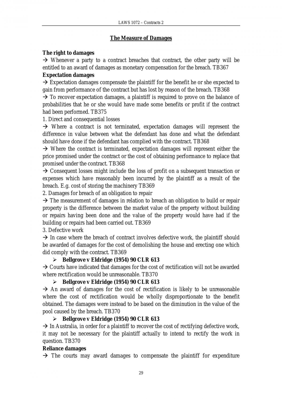 Final Exam Notes For Contracts 2 - Page 29