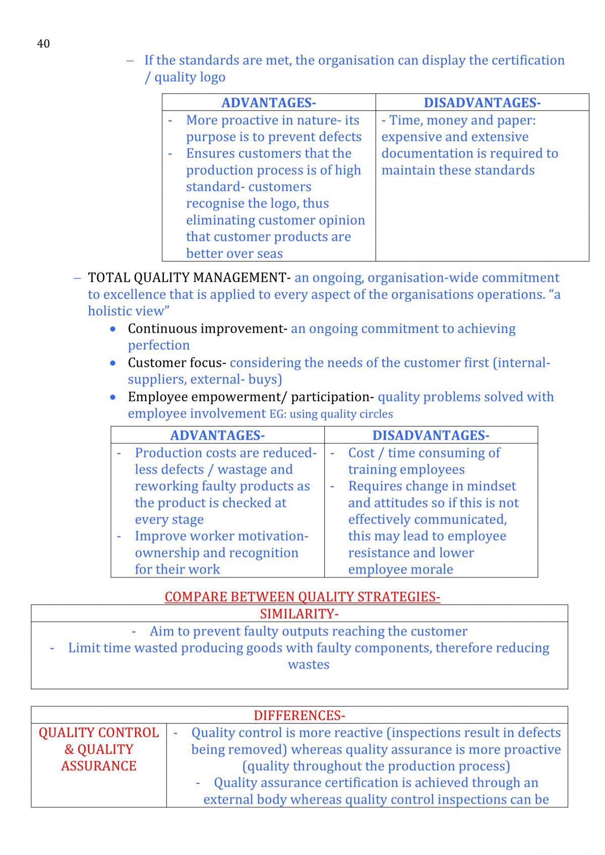 Business Management 3/4 Notes - Page 40