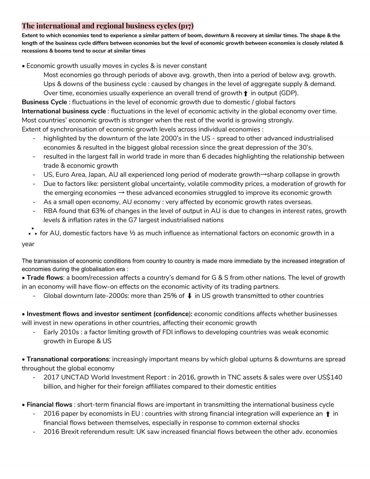 The Global Economy Notes - Page 9