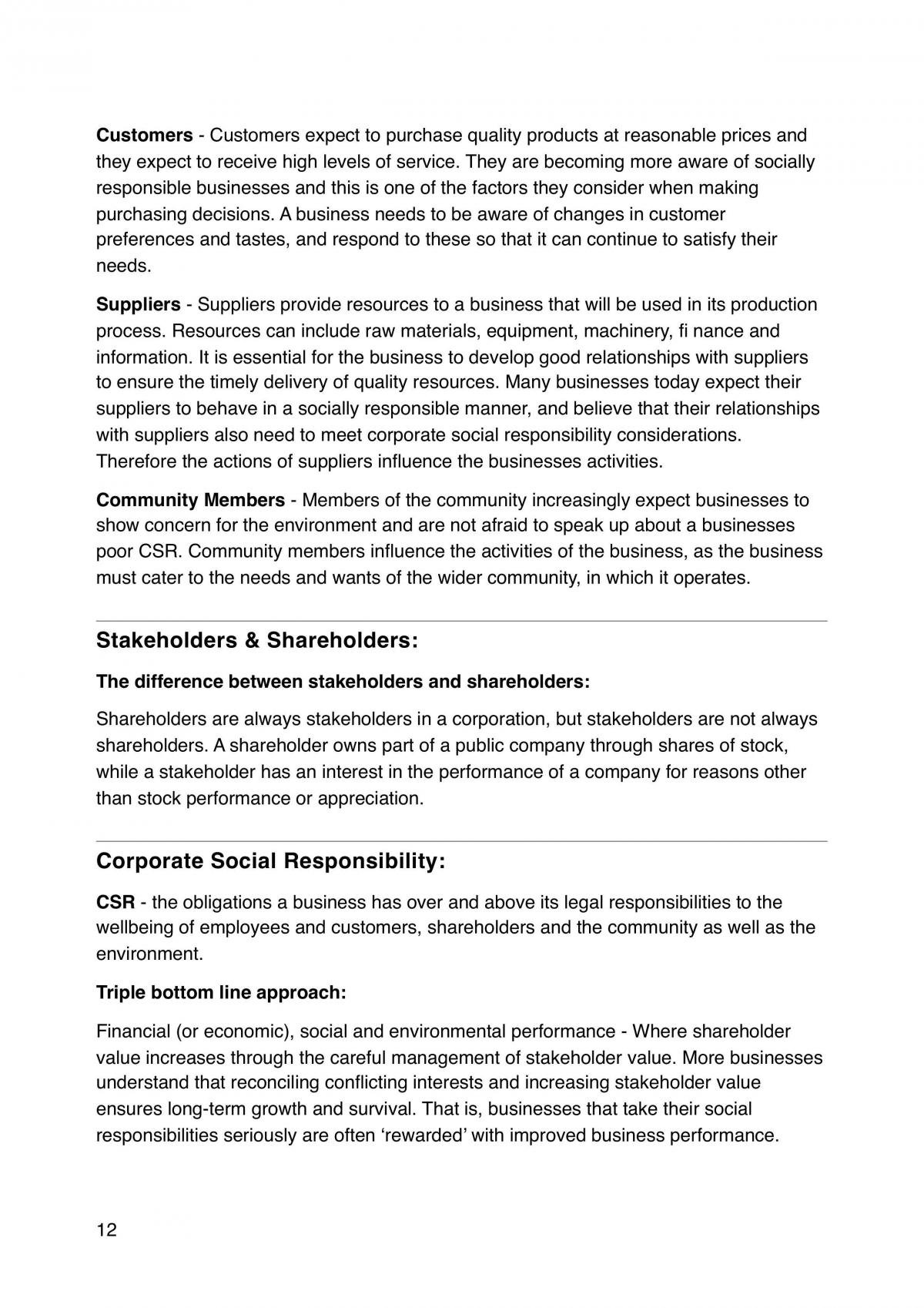 BUS1BFX Business Fundamentals Notes - Page 12
