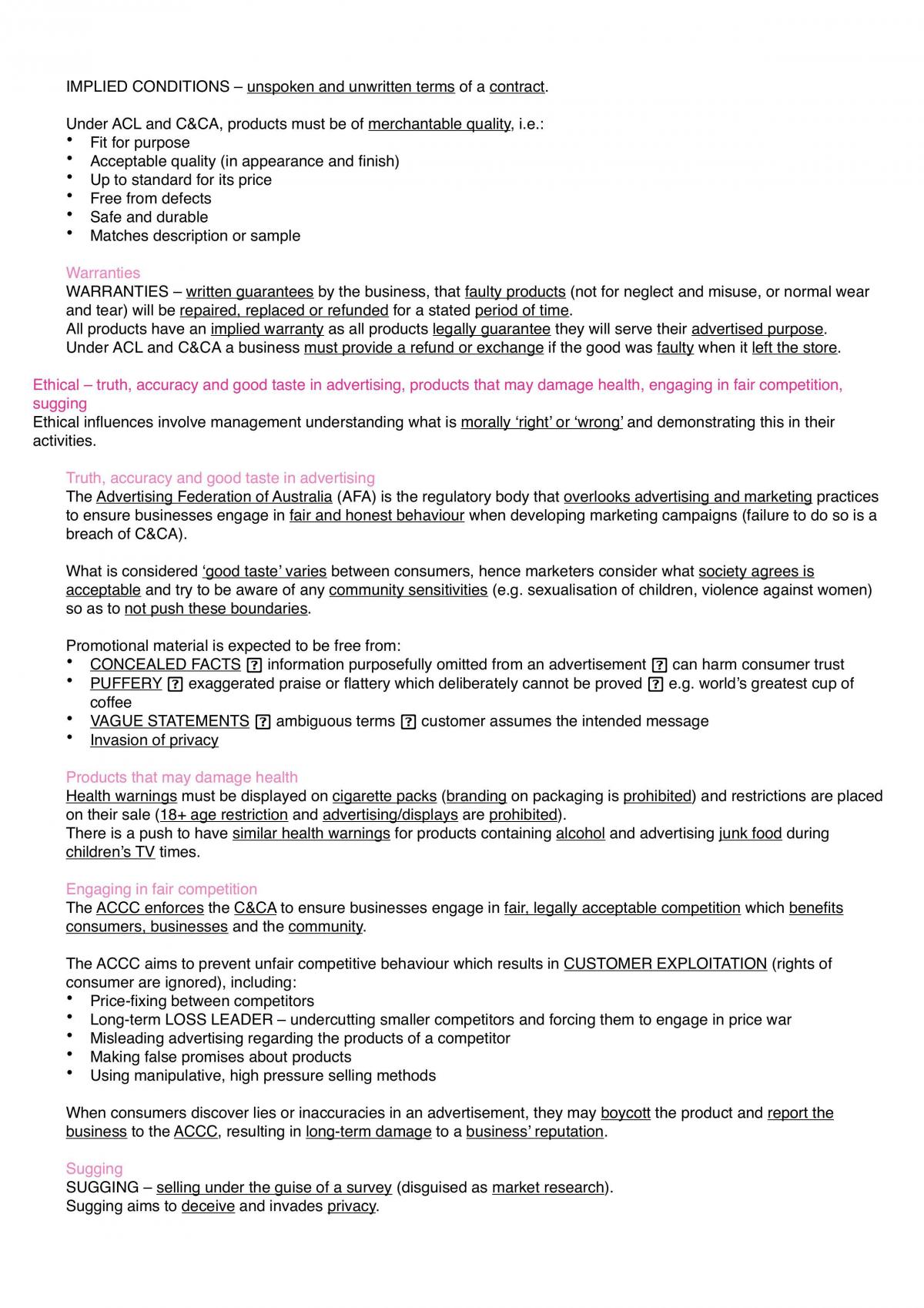 Topic 2: Marketing Notes - Page 10