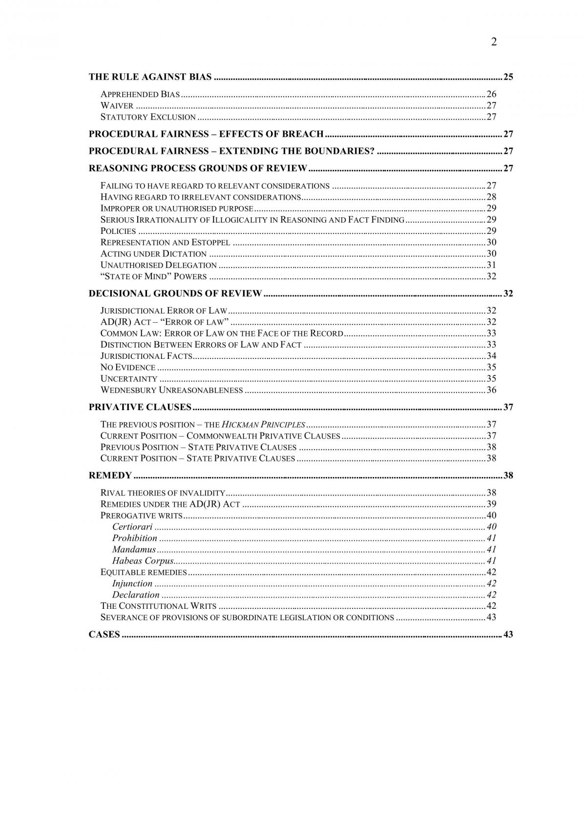 Admin Law Subject Notes - Page 2