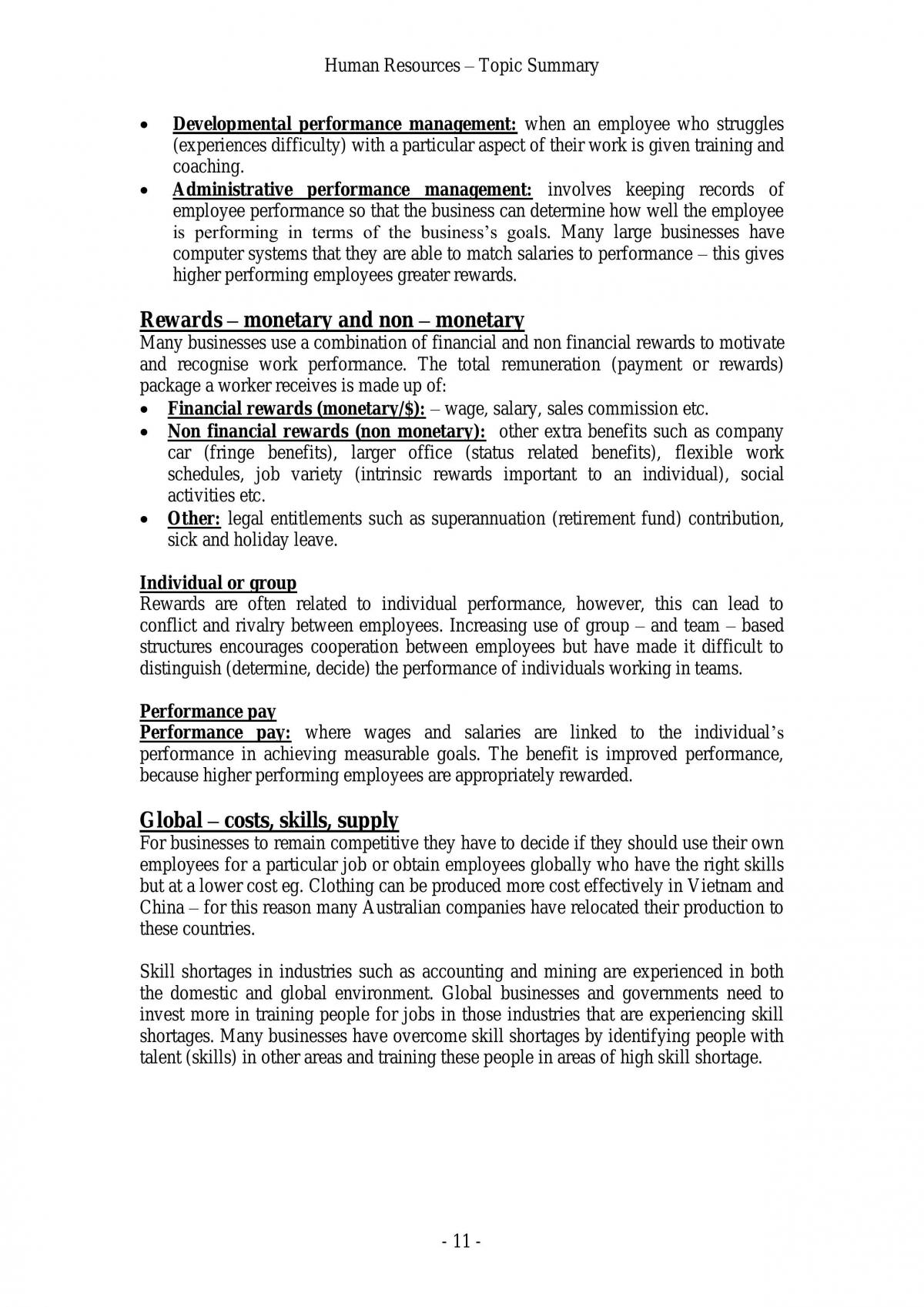 The Role of Human Resources Management - Page 11
