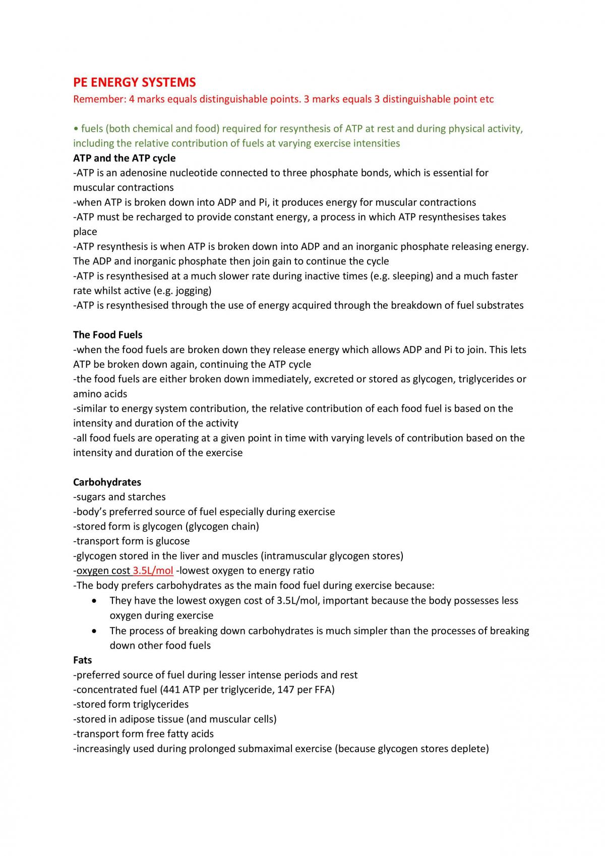 Physical Education Notes 2018 Part 2 - Page 1