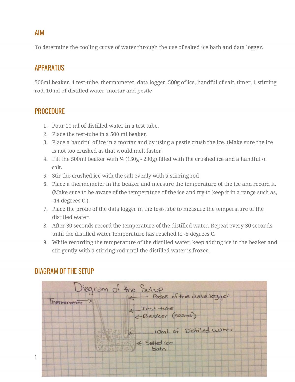 Cooling Curve of Water  - Page 2