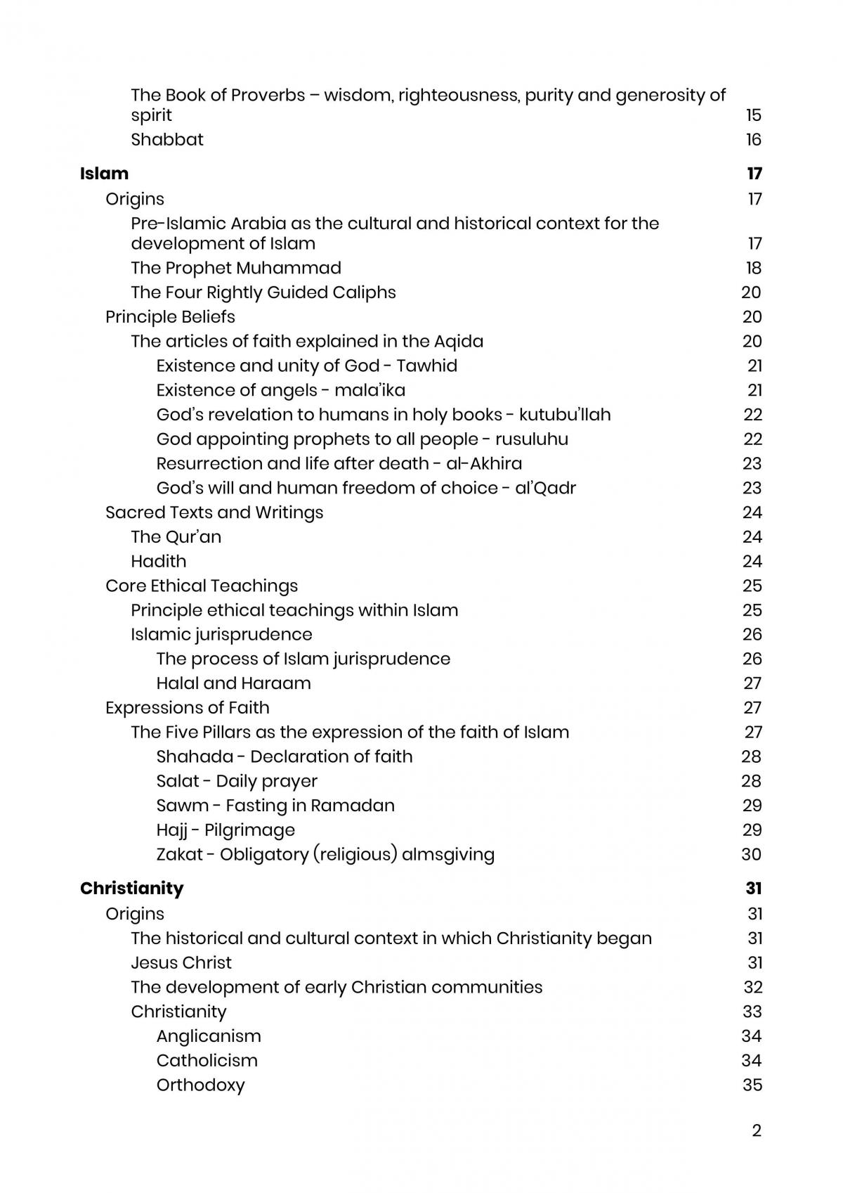 Preliminary Studies of Religion Notes - Page 2